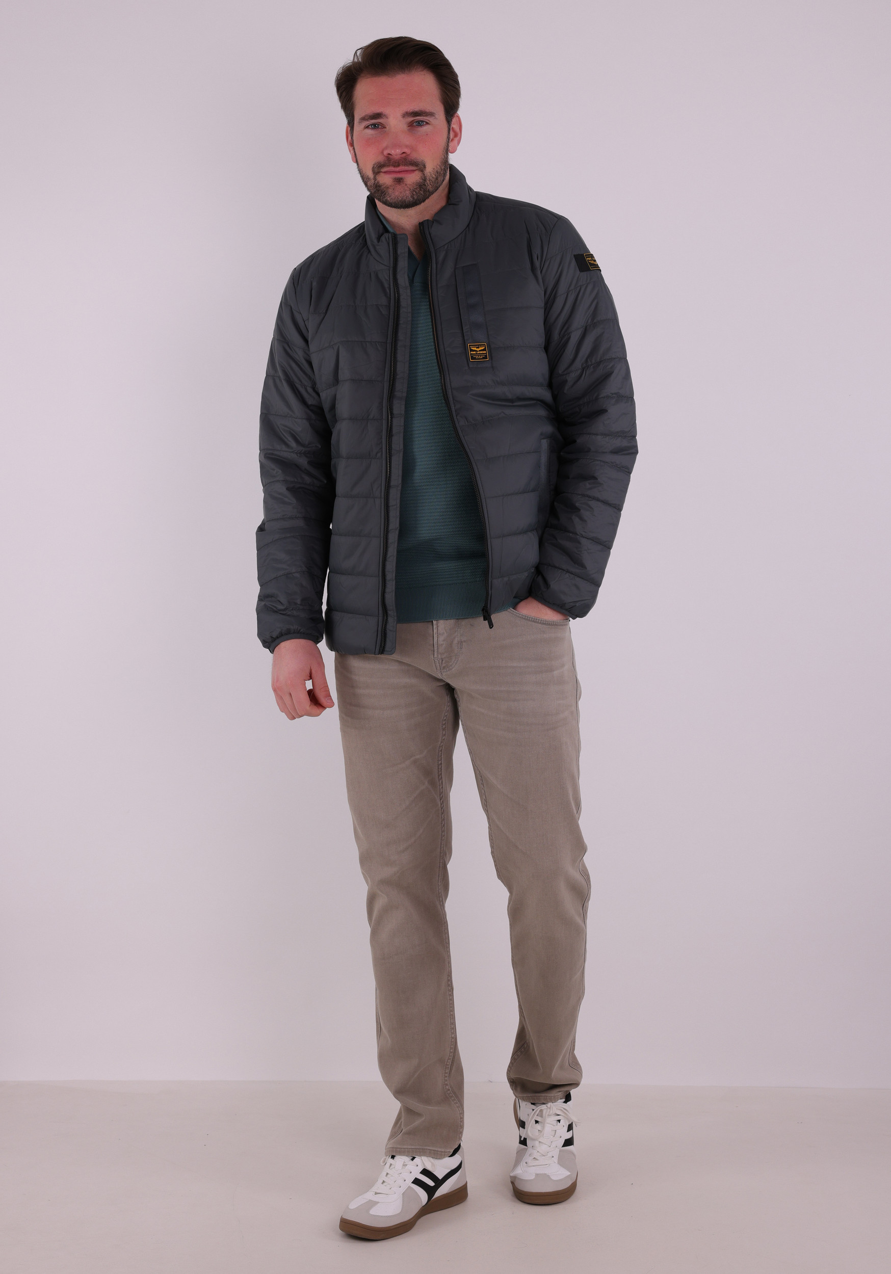 PME Legend Jacket Miles mentor PJA2602135 Donker groen