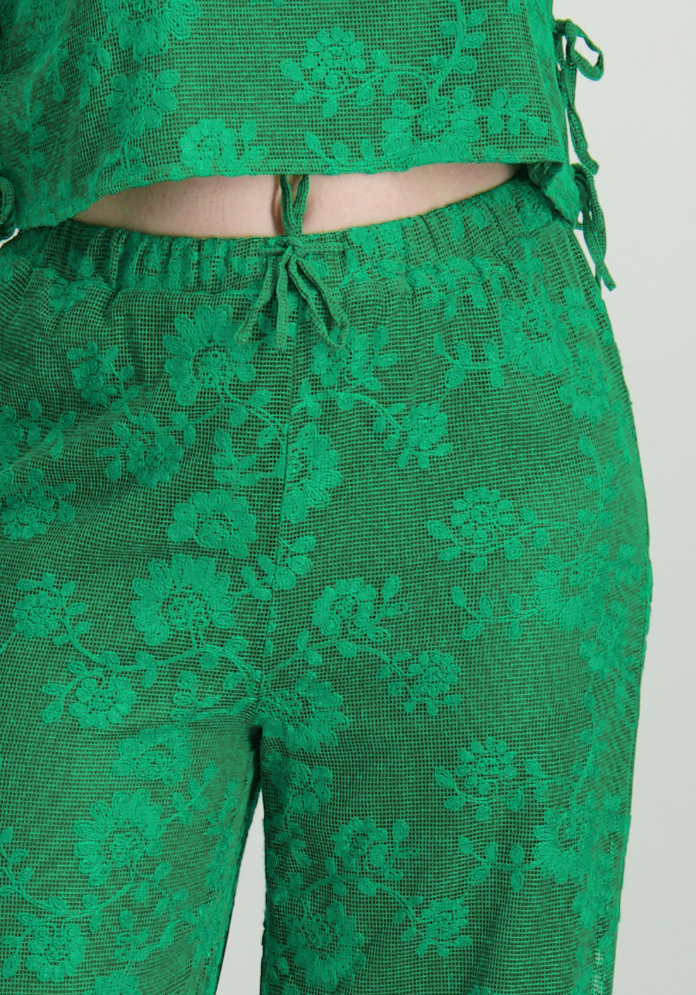 Refined Department Knitted wide leg pants Mara R2503128647 Groen