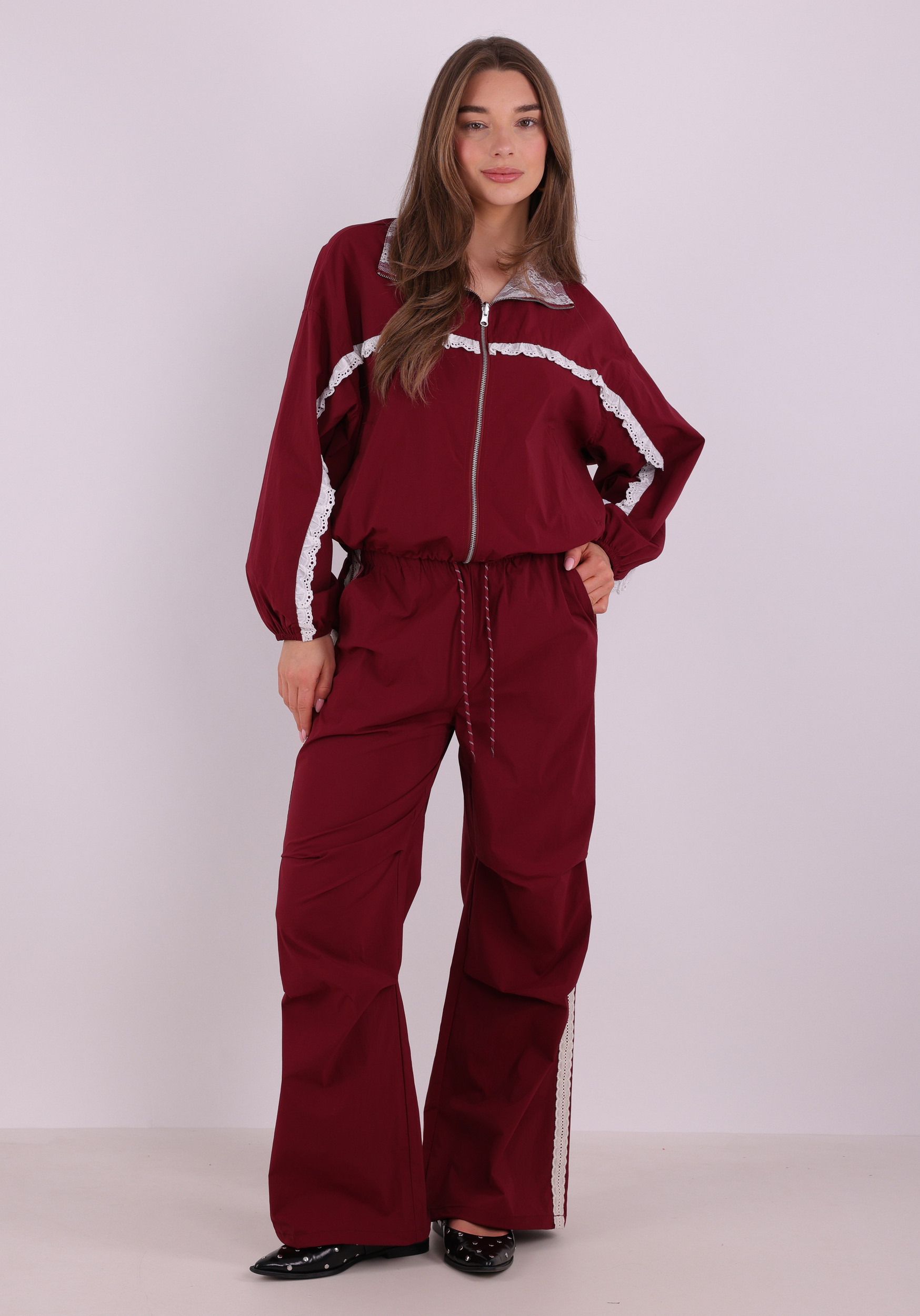 Colourful Rebel Jacket Romy Crochet reversible WJ117661 Rood