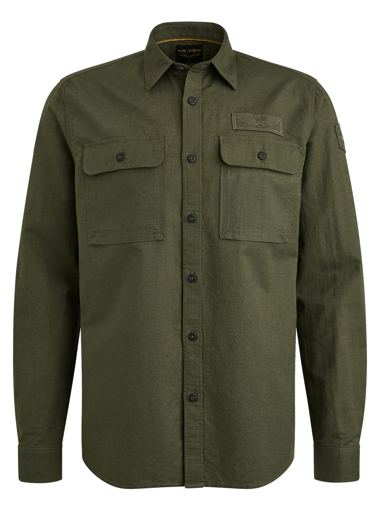 PME Legend Overhemd linnen PSI2504201 Groen