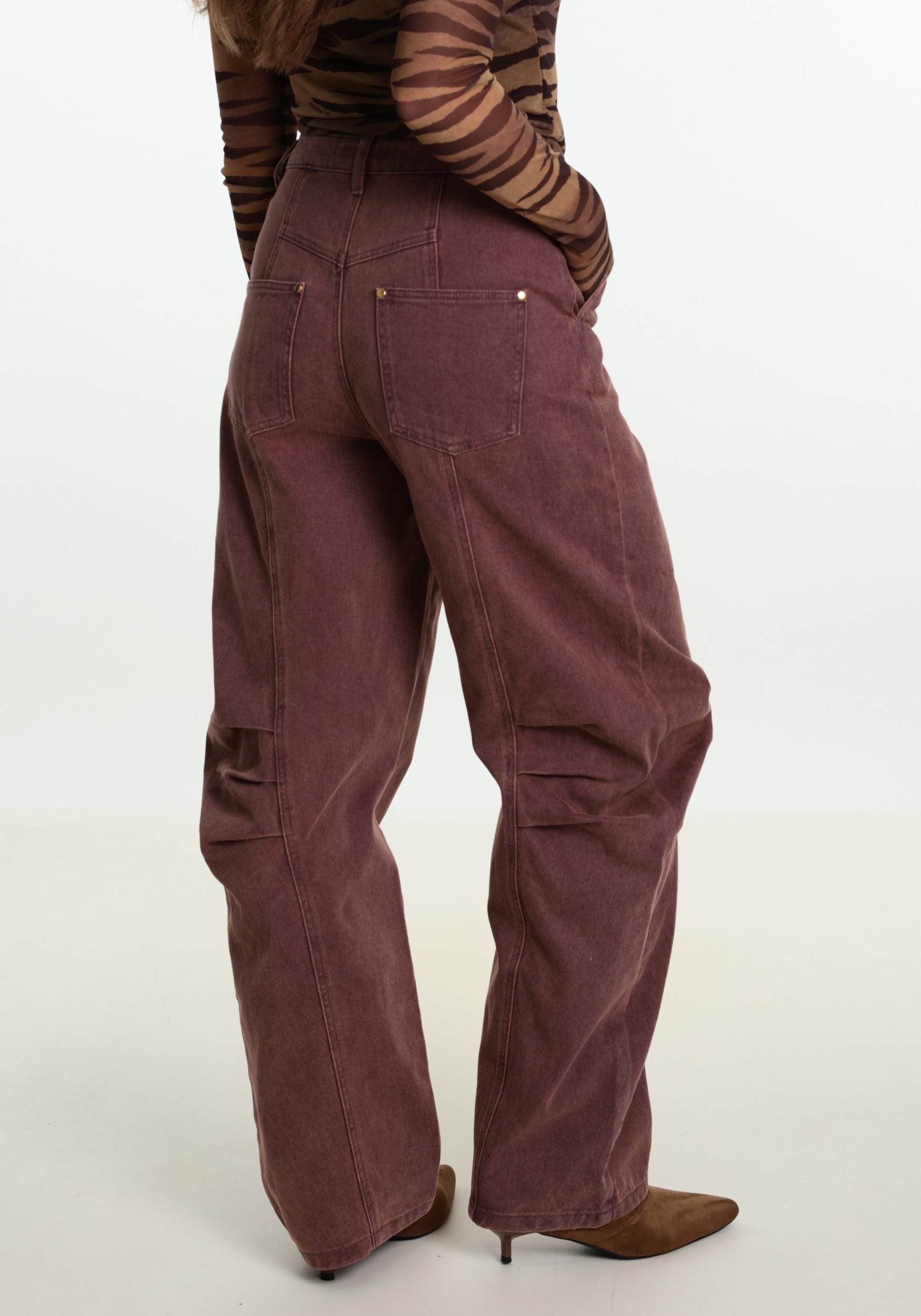 Studio Amaya Jeans Rift Rift Bordeaux