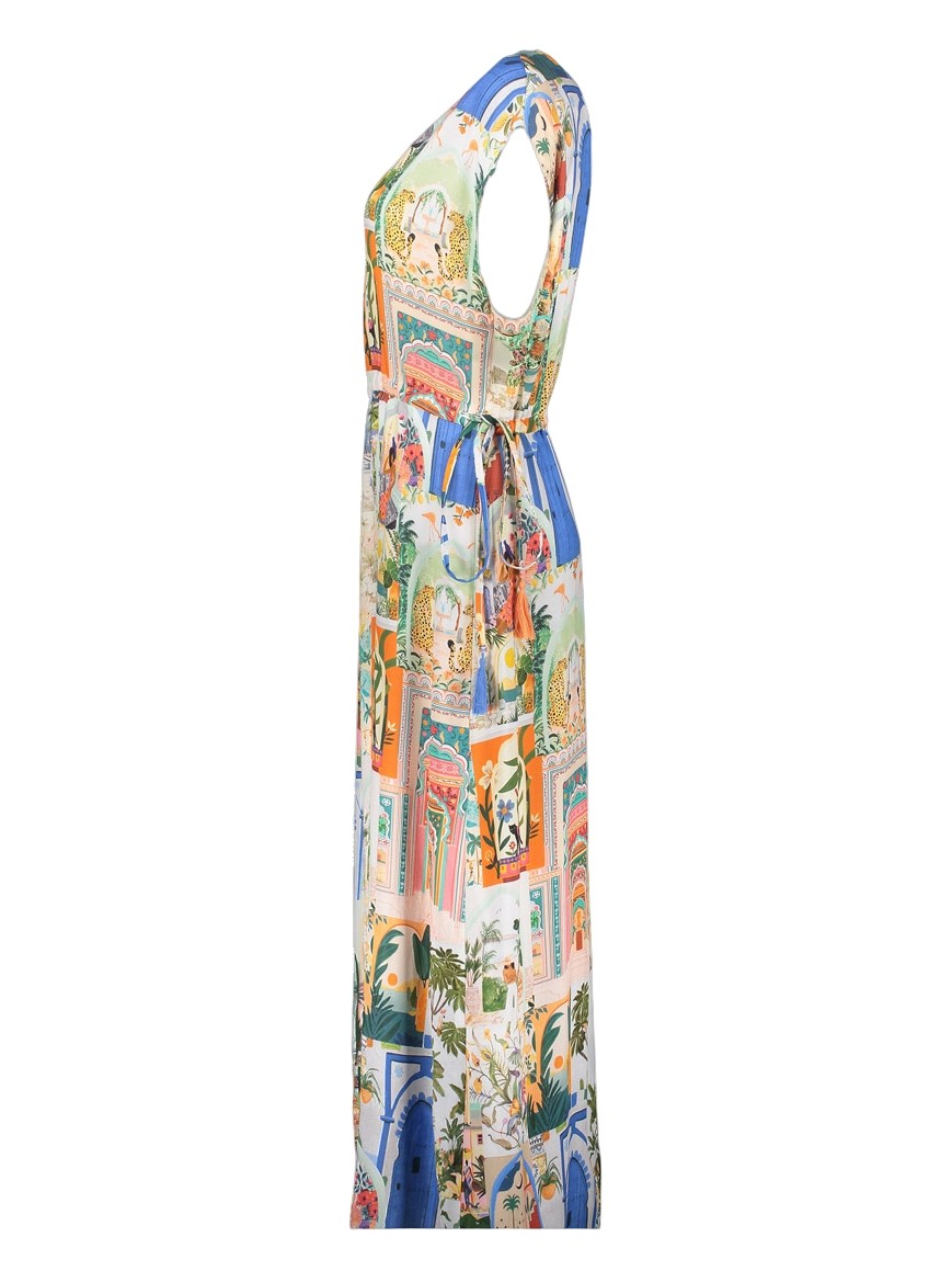 Geisha Jurk all-over print 67399-20 Licht groen