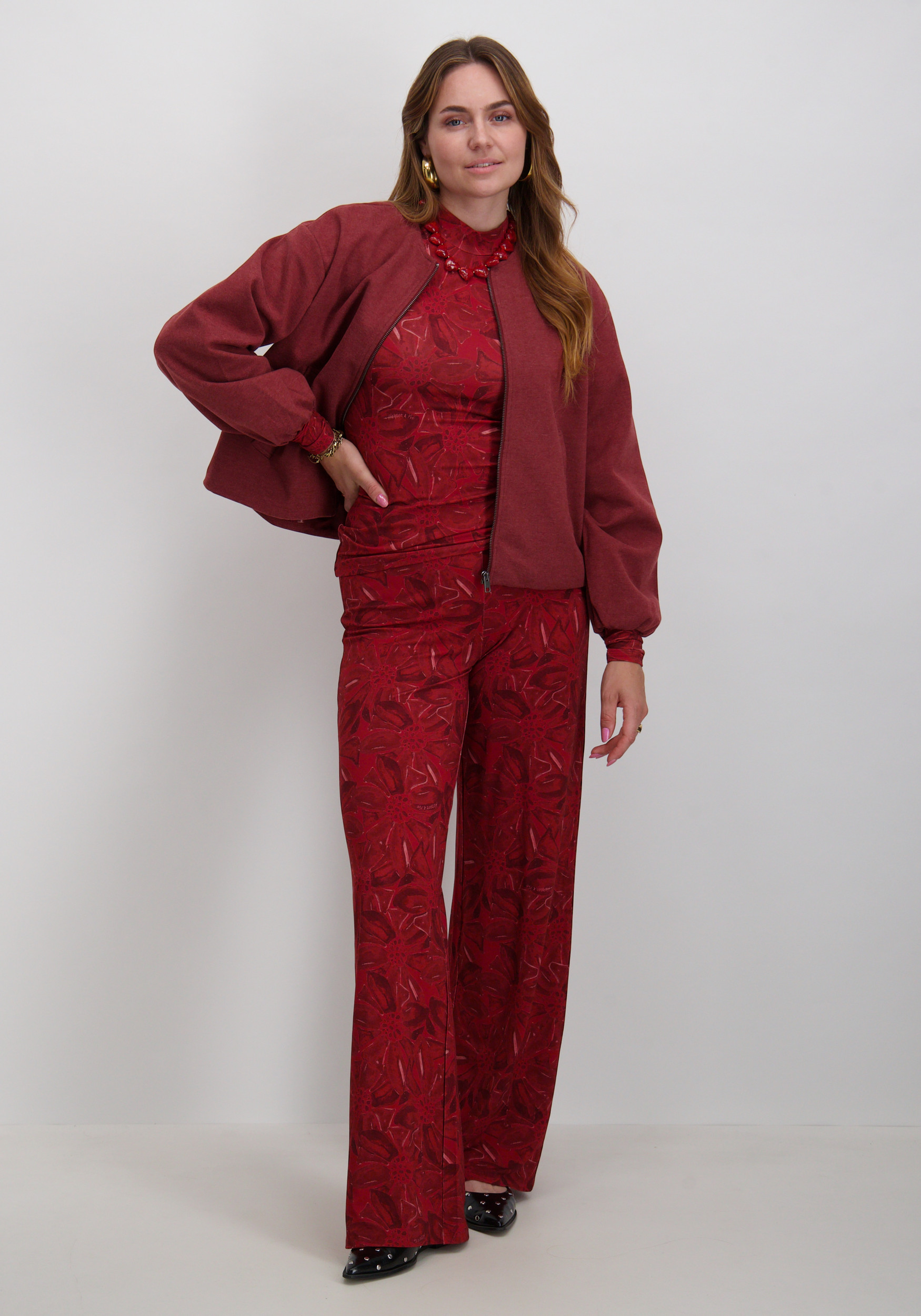 Harper & Yve Broek Jane AW25T101 Rood