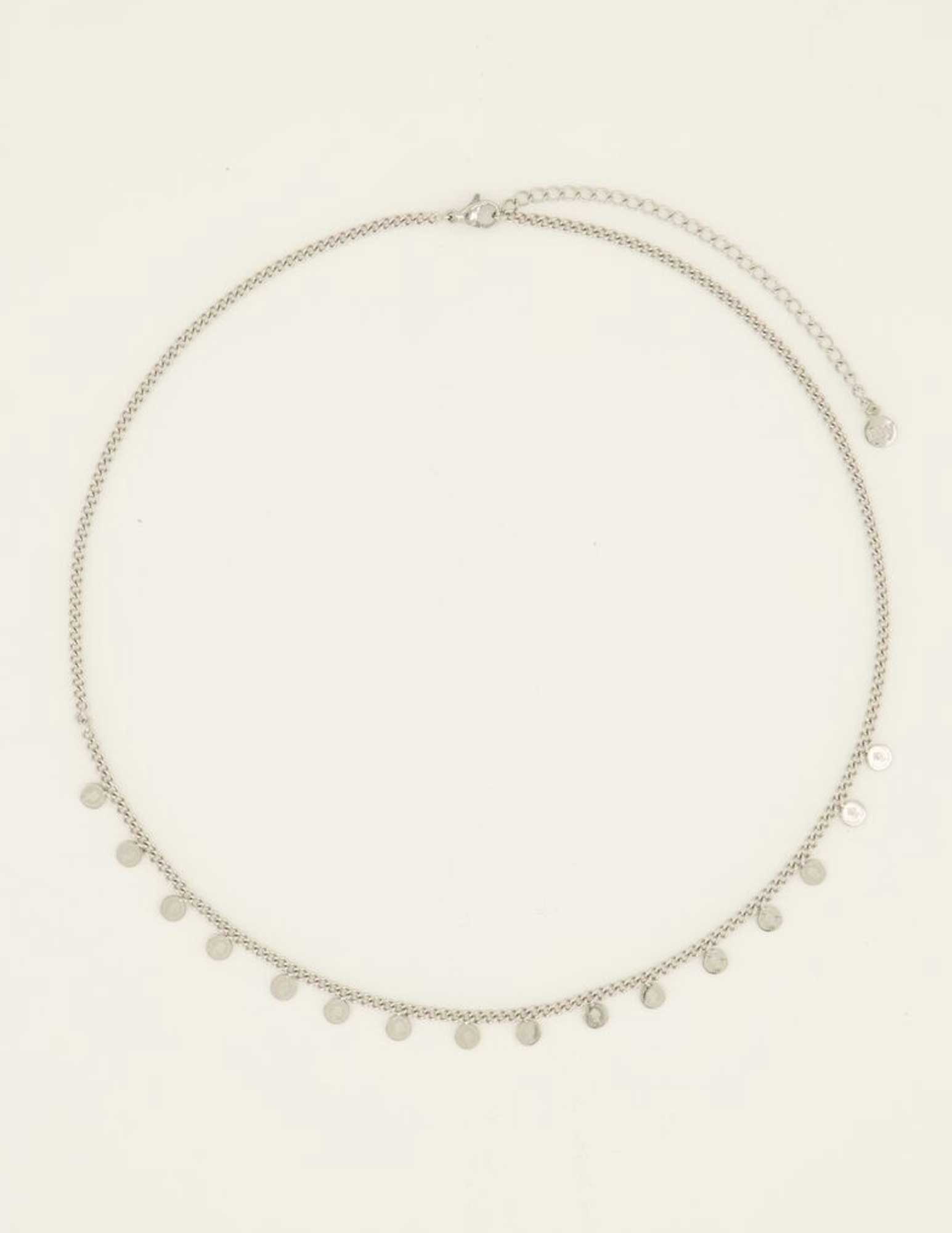 My Jewellery Ketting met muntjes MJ08140 Zilver