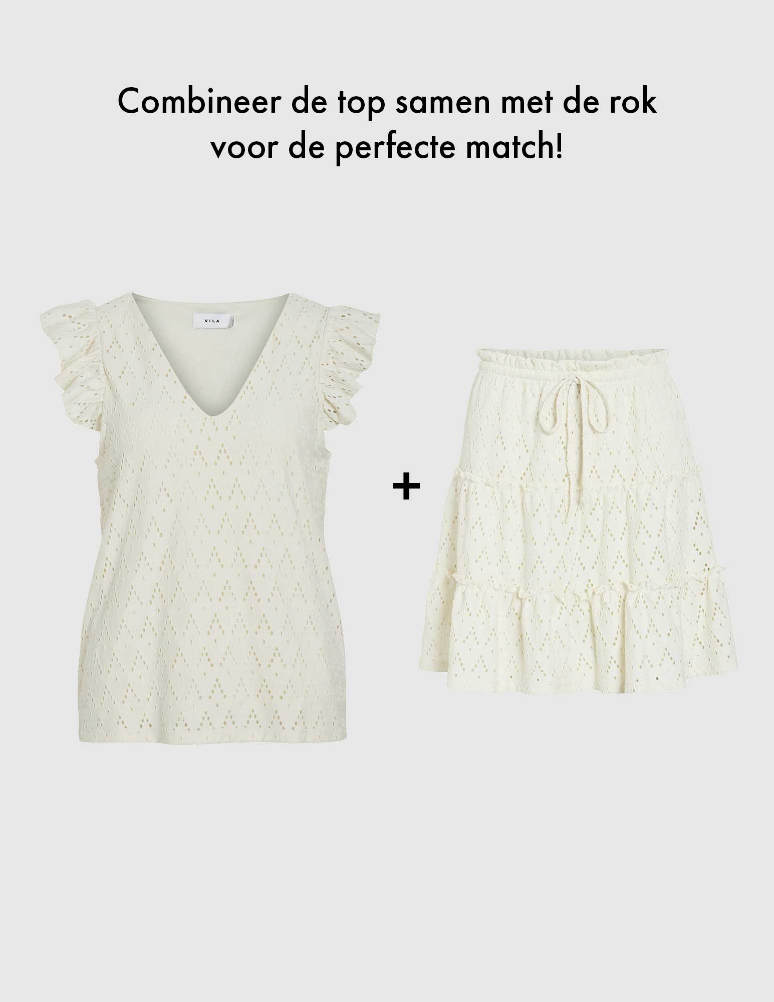 Vila Rok Amalina 14104112 Wolwit-ecru