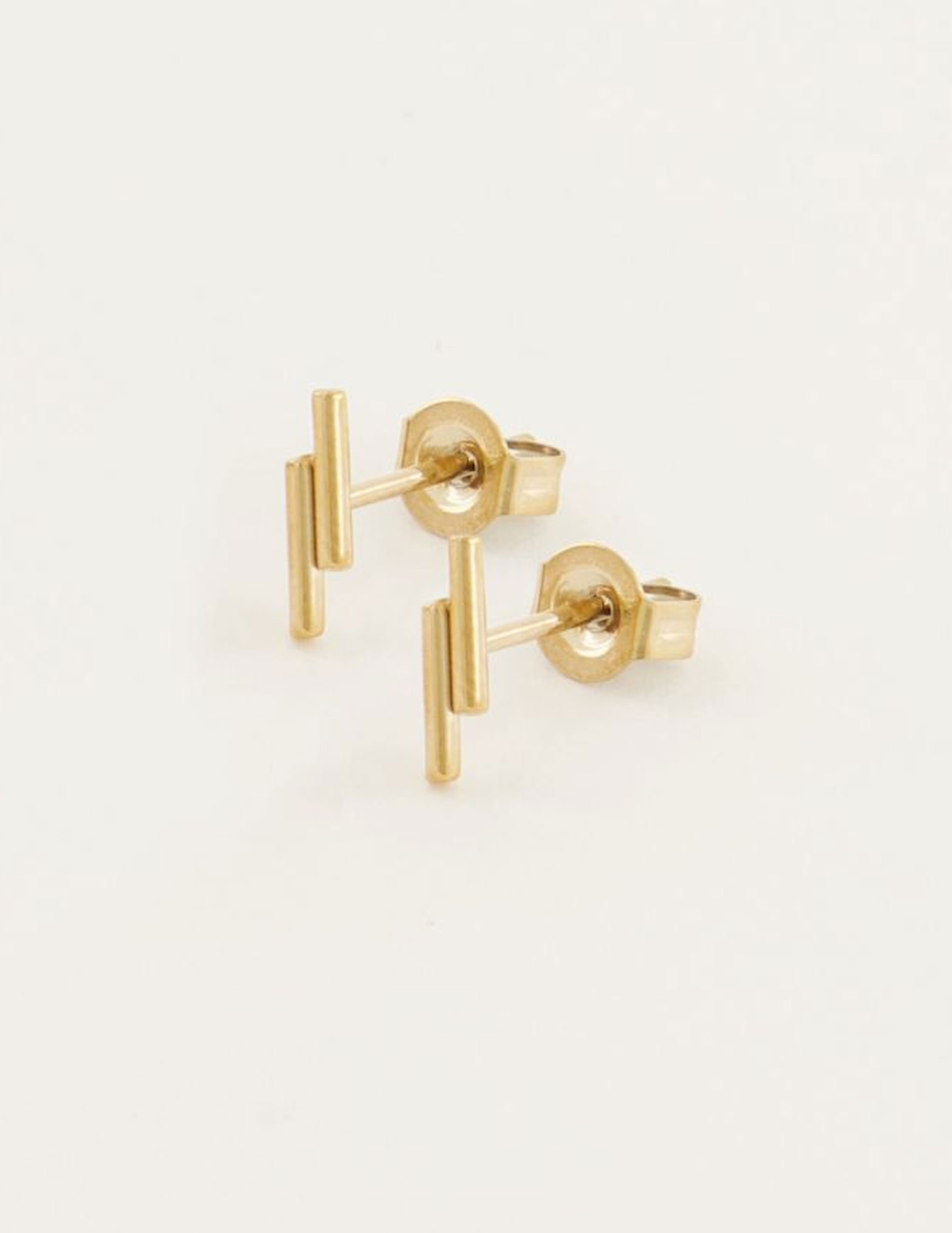 My Jewellery Studs dubbel staafjes MJ04760 Goud