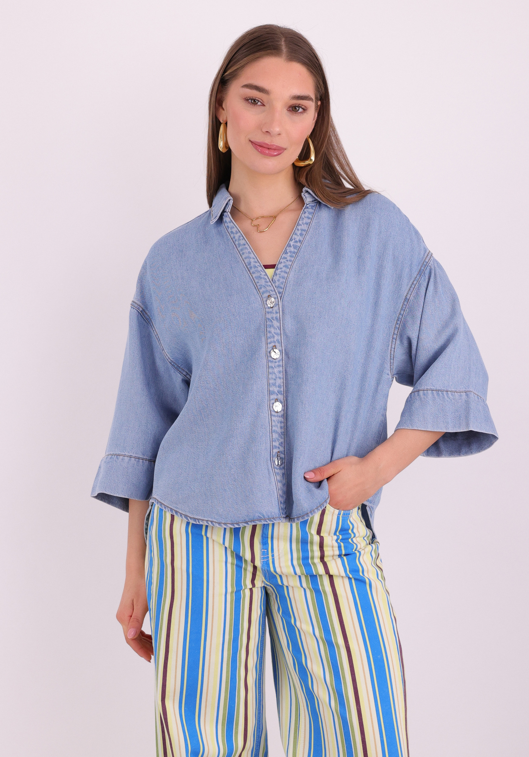 FREE|QUENT BLouse Milo 207843 Jeans blauw