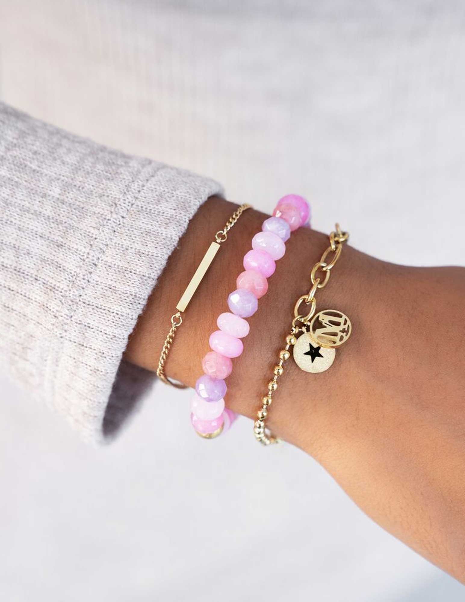 My Jewellery Armband met balkje MJ09412 Zilver