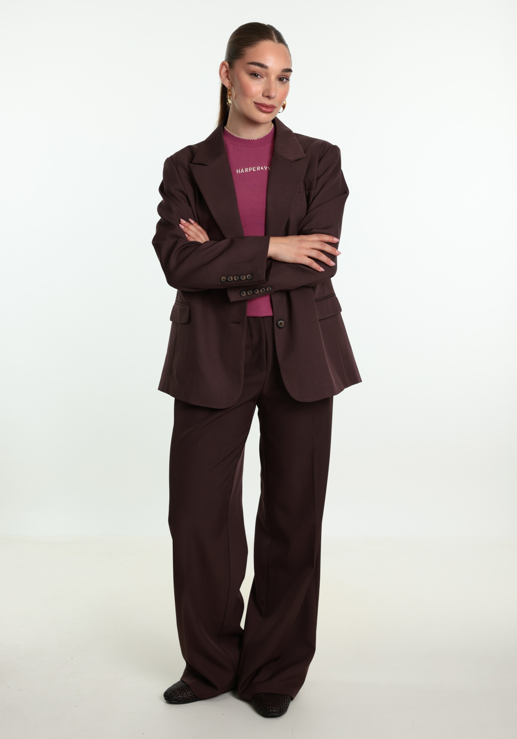 Harper & Yve Blazer Anna  AW6N211 Donker Paars