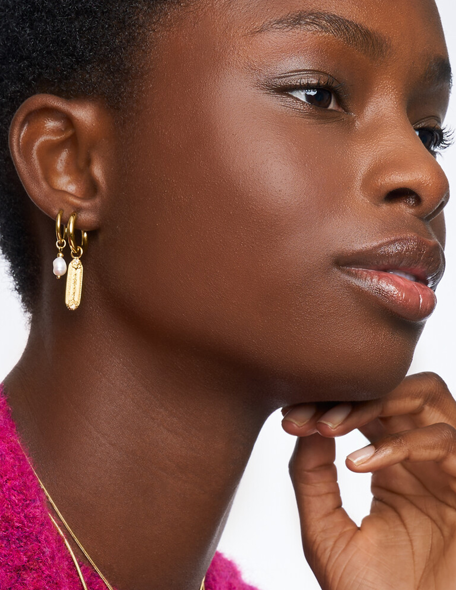 My Jewellery Mystic oorringen met zoetwaterparel MJ14199 Goud