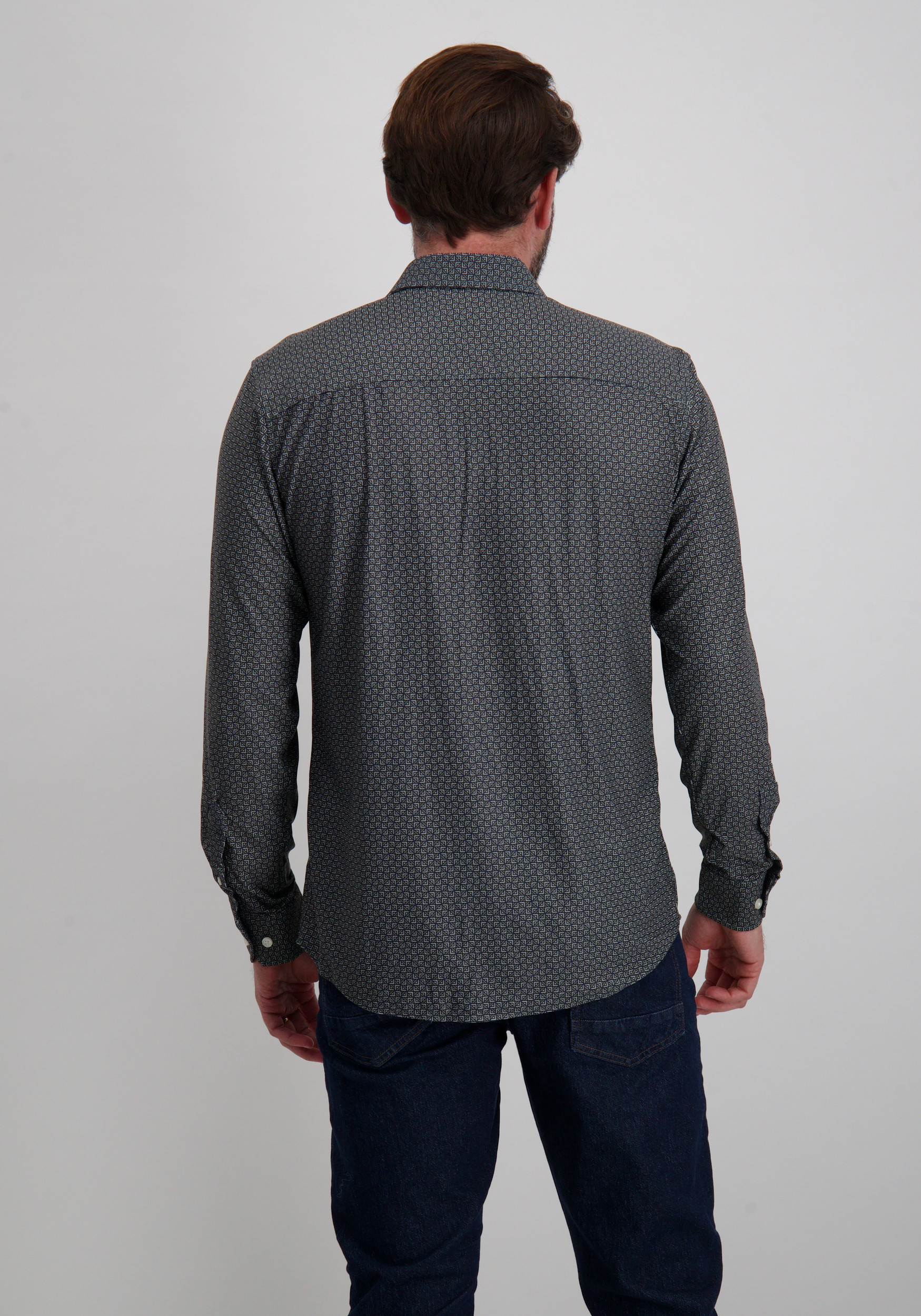 Jack & jones Overhemd Blaactive 12282199 Marine