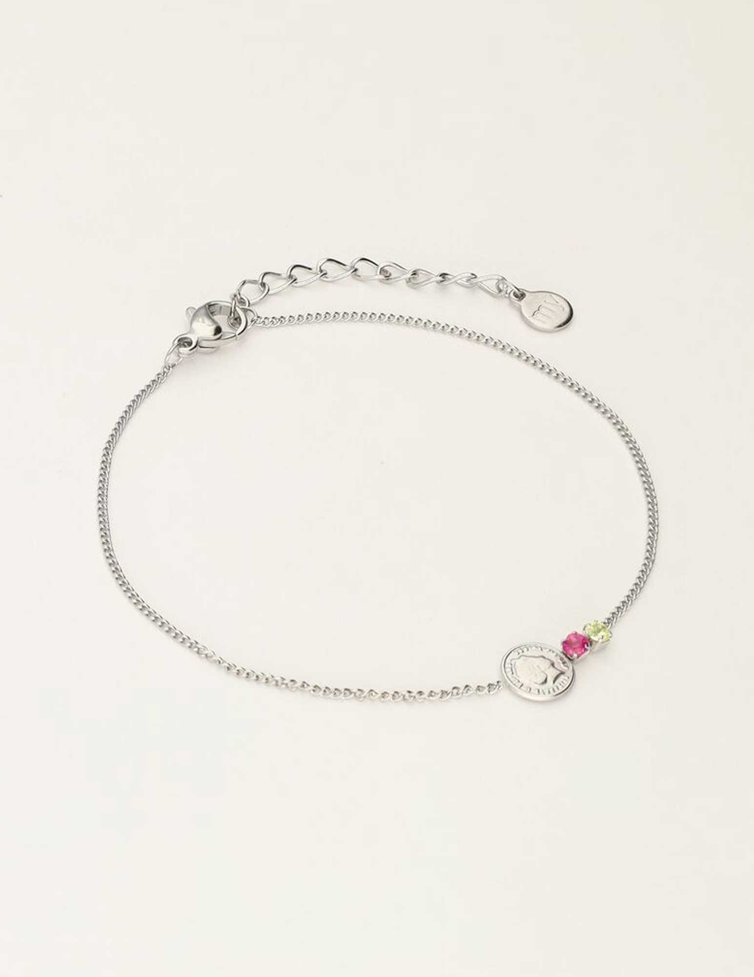 My Jewellery Armband met munt MJ10260 Zilver