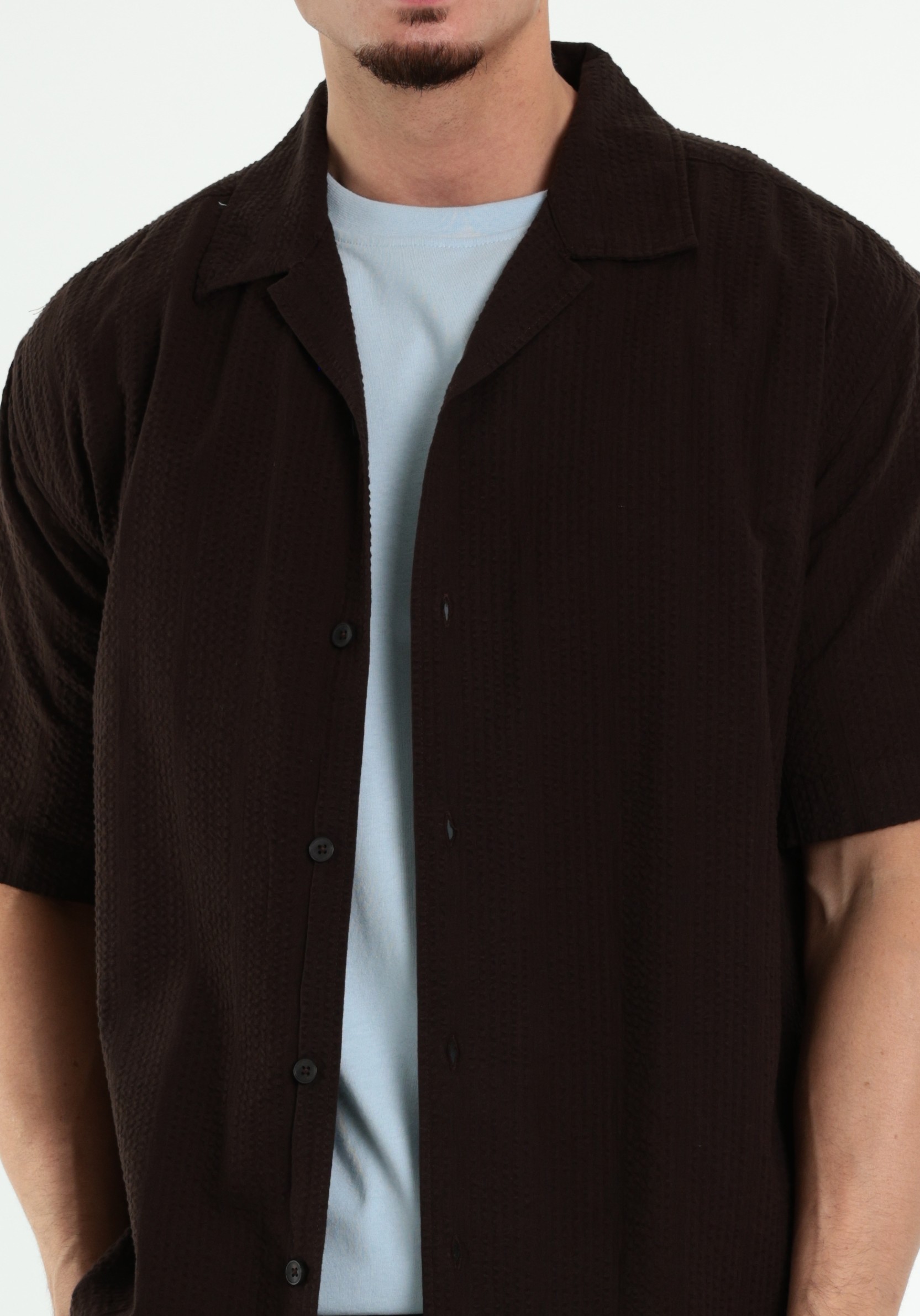 ONLY & SONS Overhemd Cruz 22038003 Donker bruin