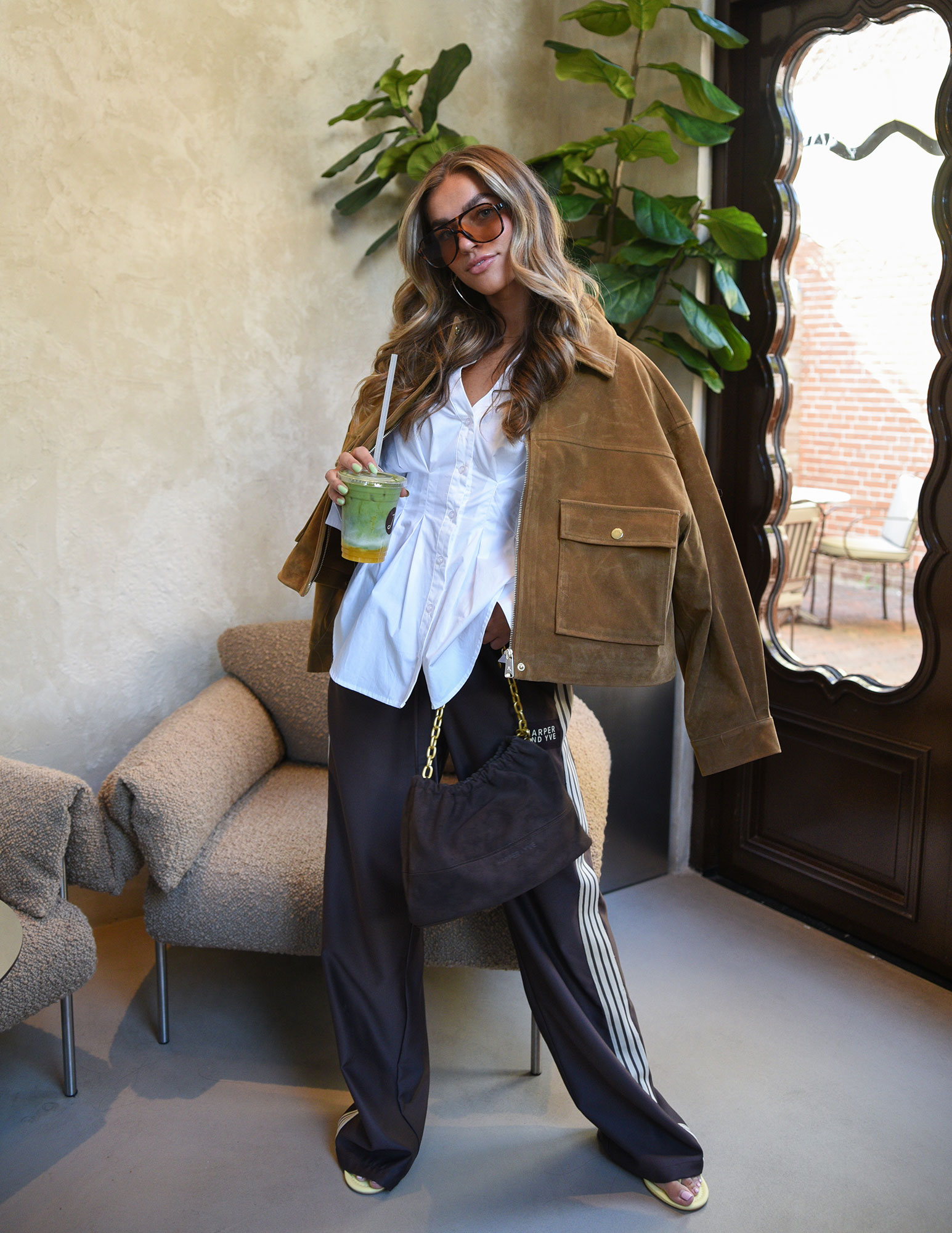 Harper & Yve Broek Hana AW6P101 Donker bruin