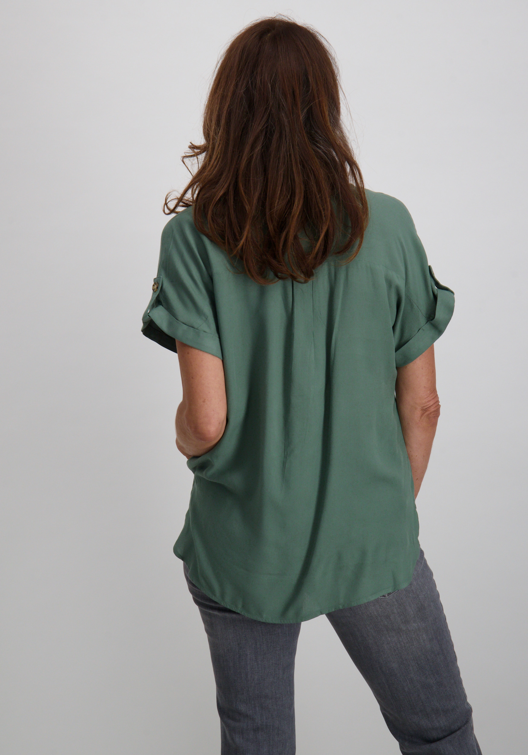 Vero moda Blouse Bumpy 10310139 Midden groen