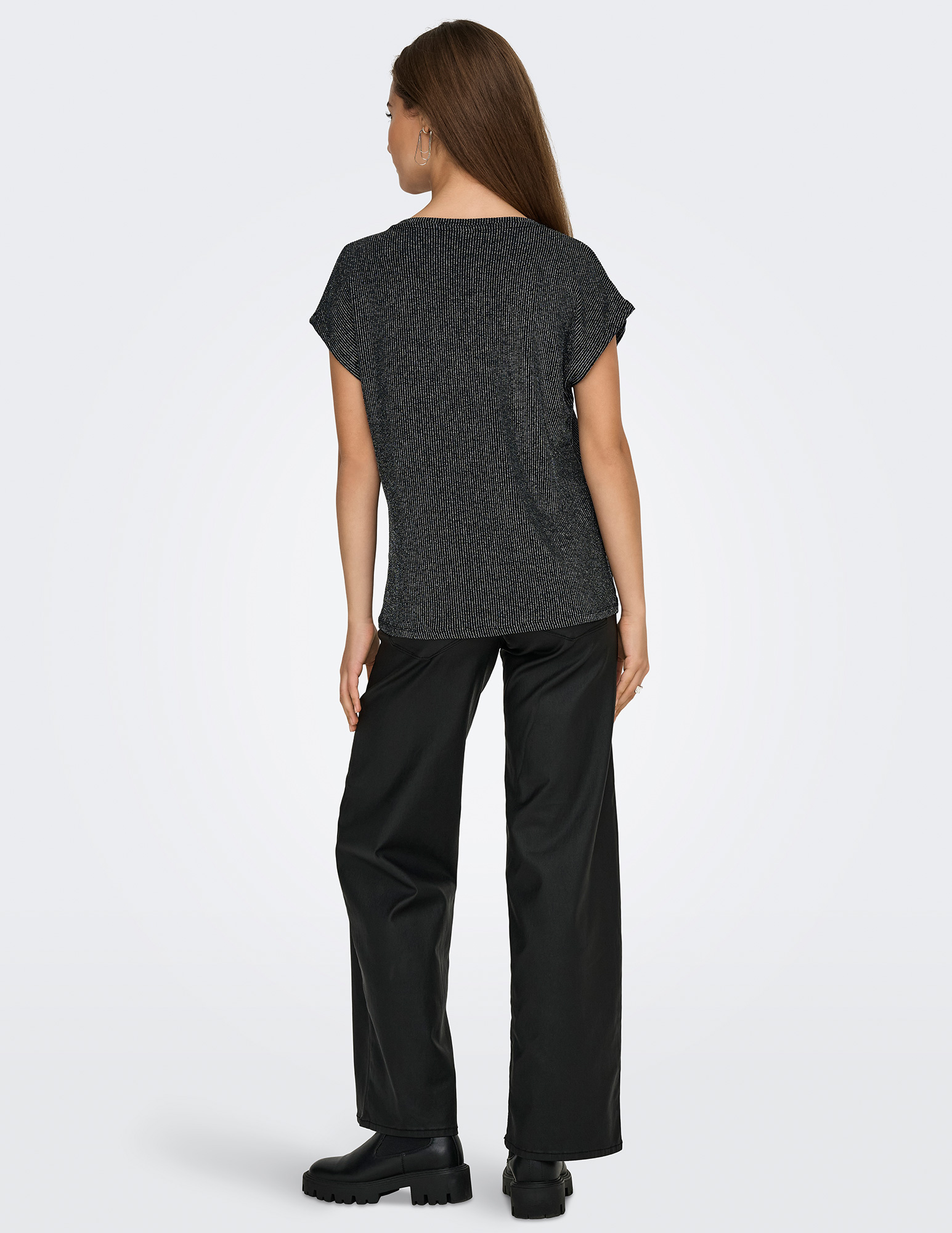 Only T-shirt Carol 15360960 Zwart