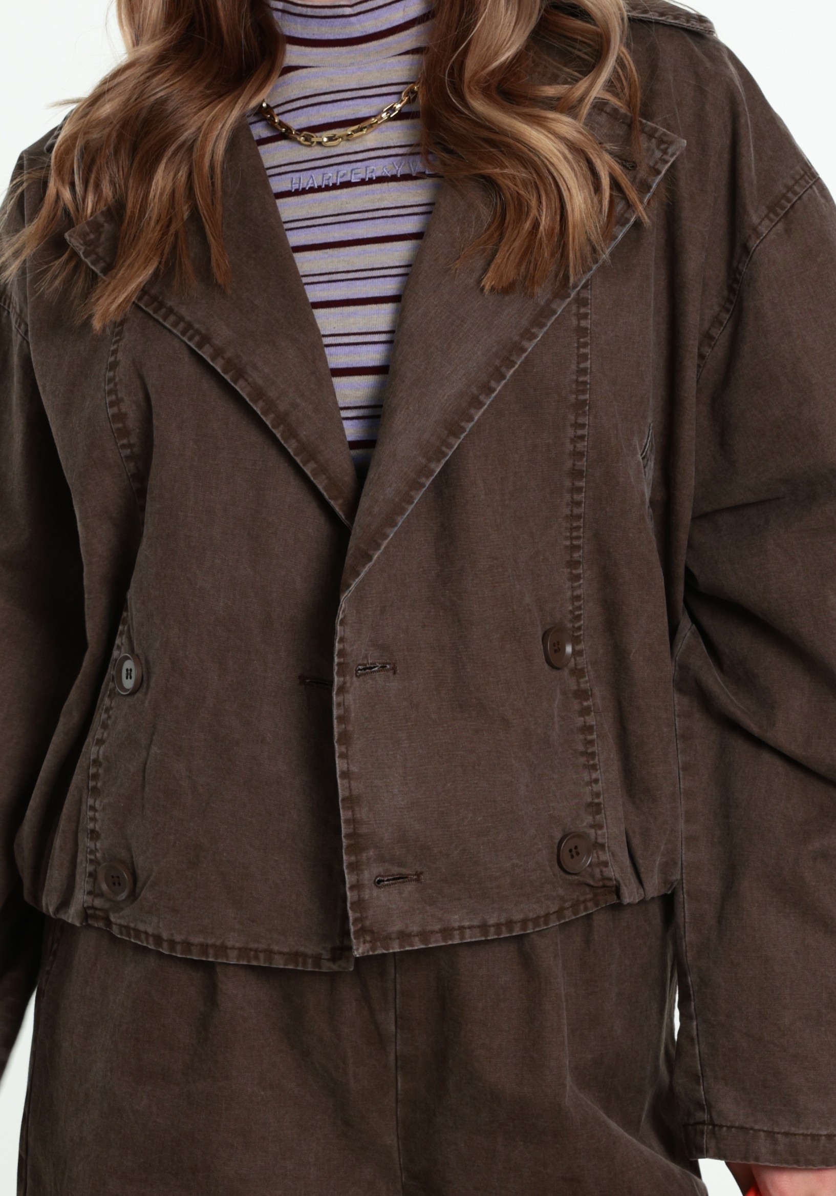 Refined Department Trenchcoat Jolanda R2610446294 Bruin
