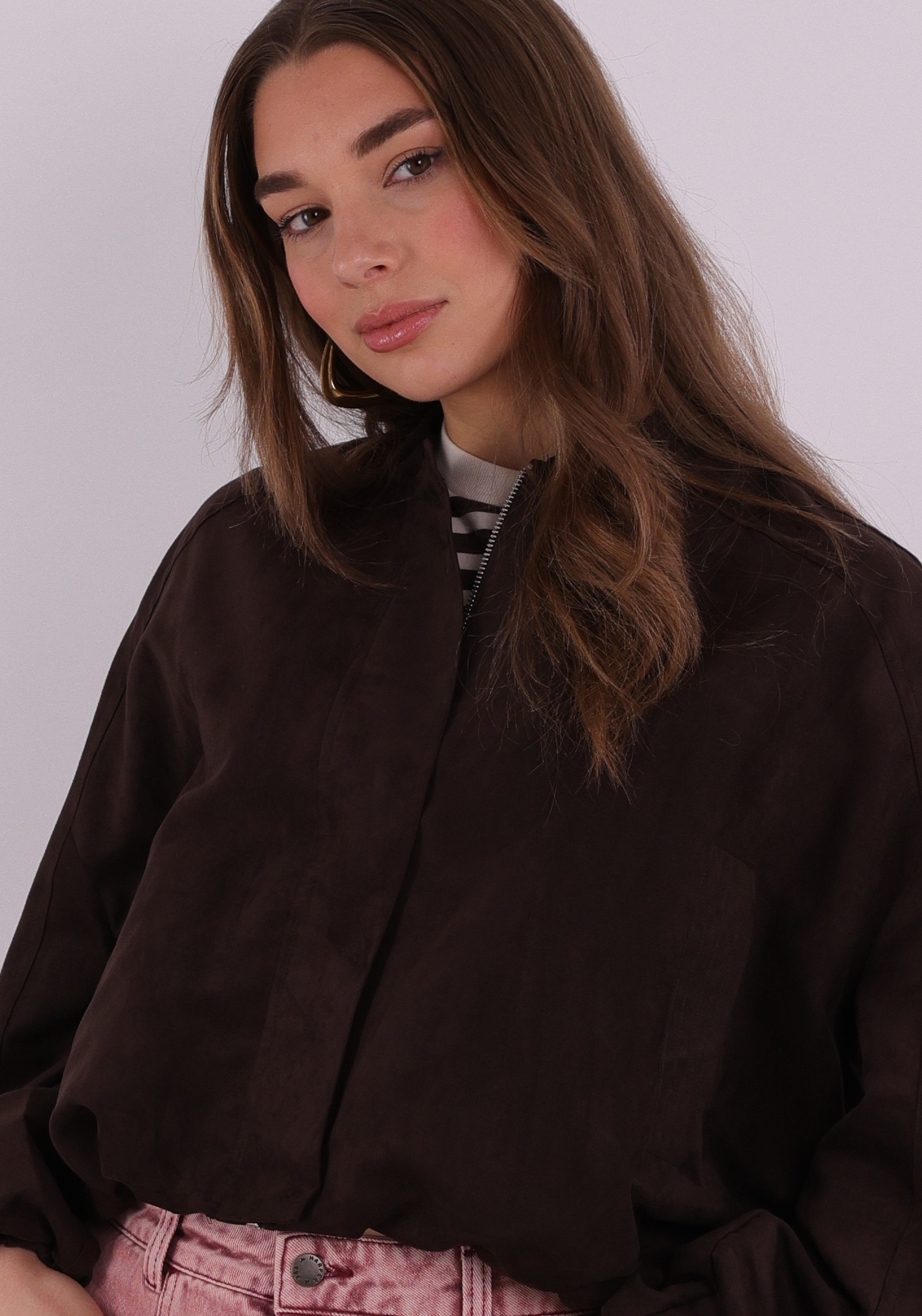 Vero moda Bomberjacket Kathy 10346529 Donker bruin