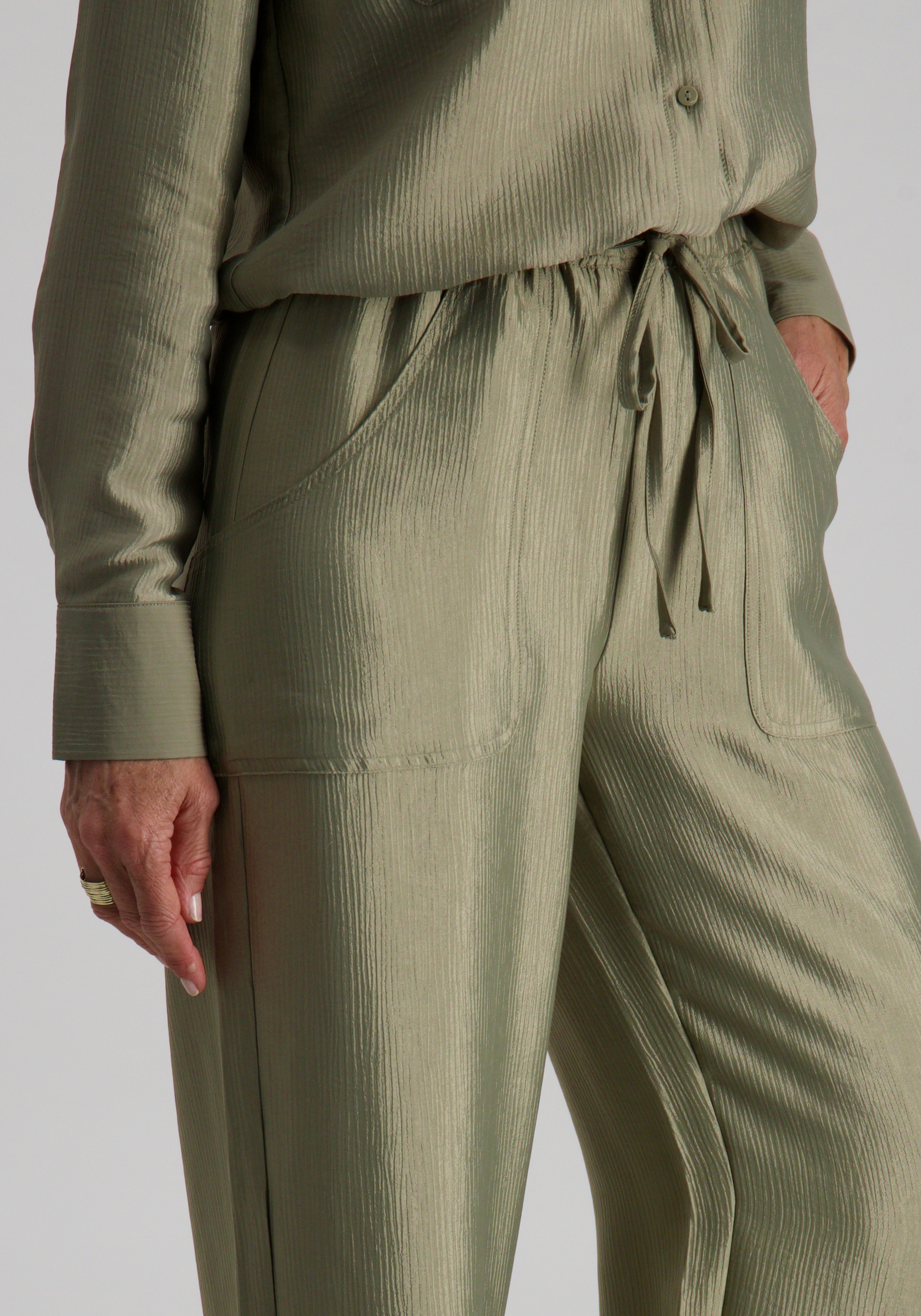 Vero moda Broek Toma 10329454 Olijf Groen