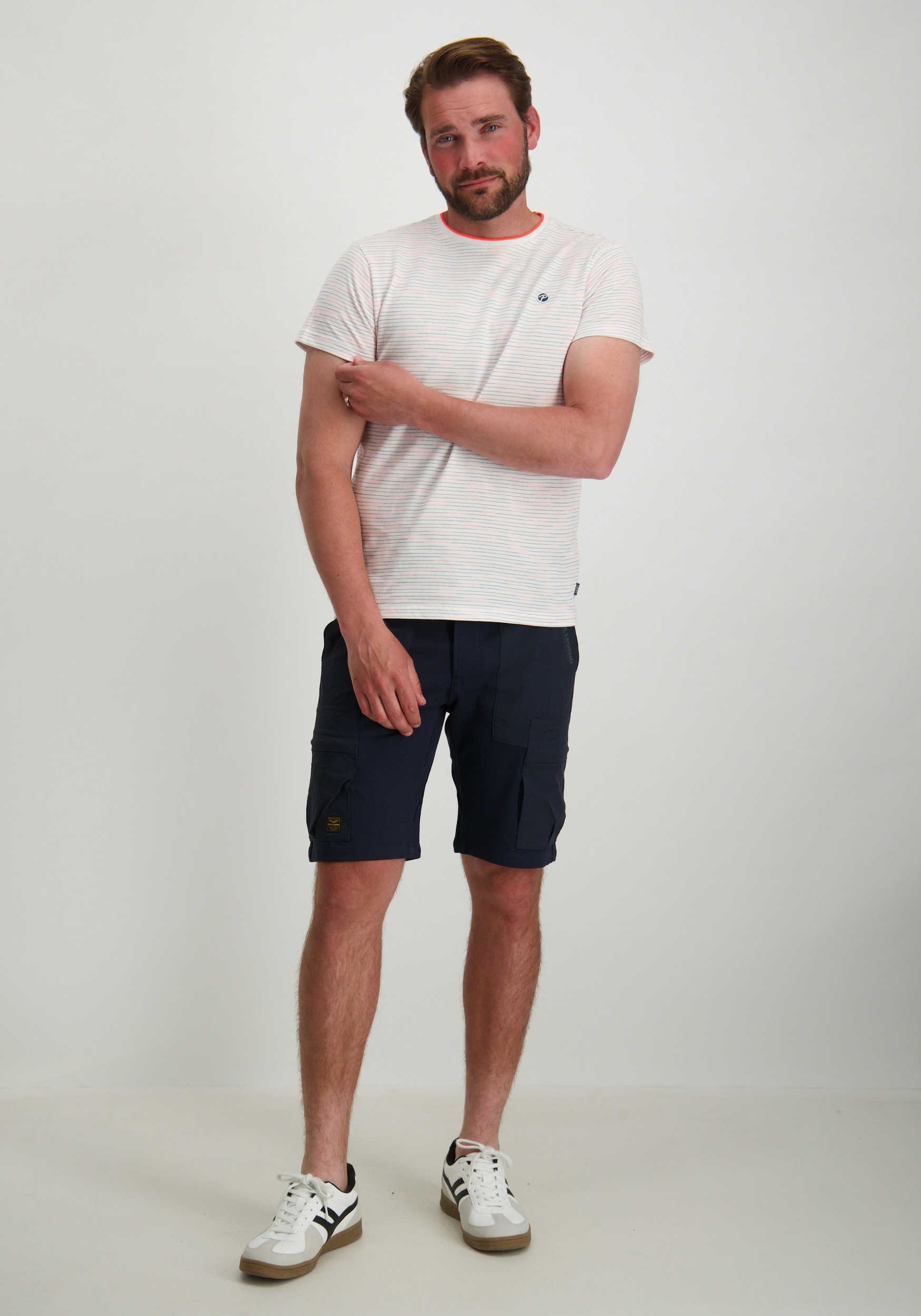 Petrol T-shirt M-1050-TSR635 Wit