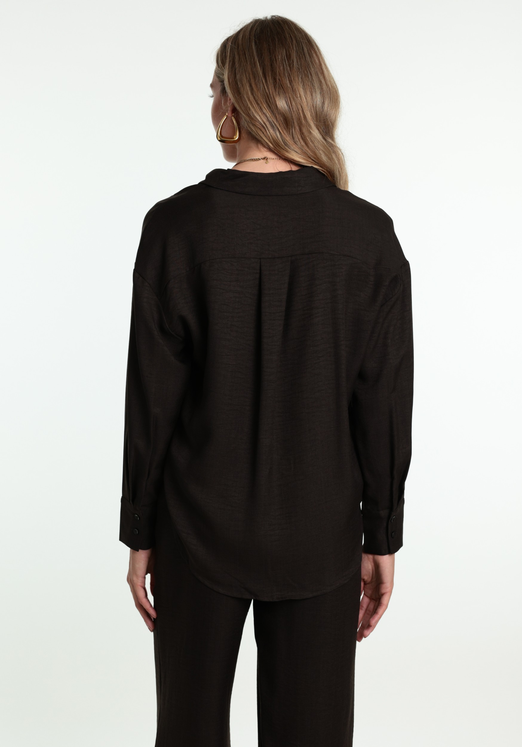 VERO MODA Blouse Melaney queeny 10316389 Donker bruin