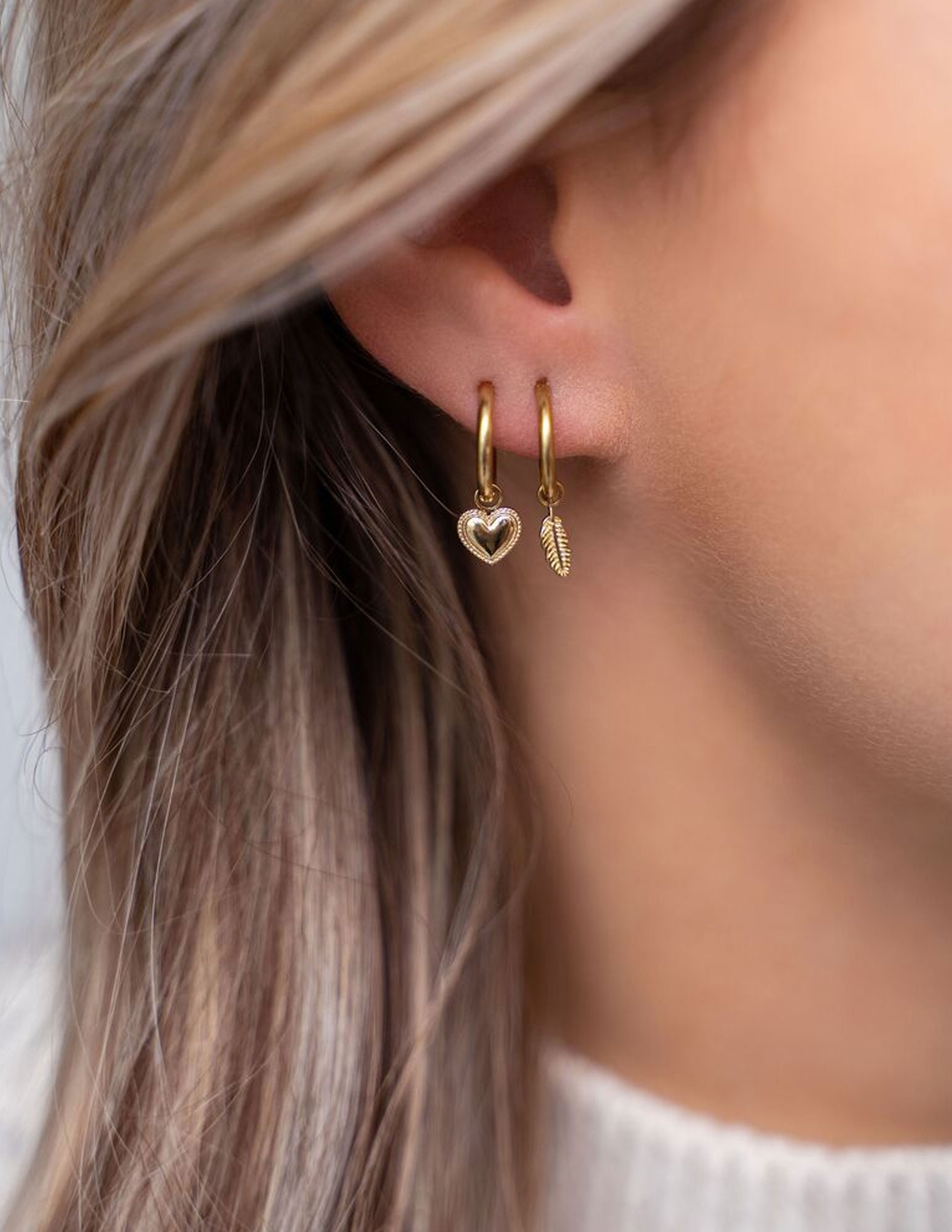 My Jewellery Oorbellen met veer MJ07731 Zilver