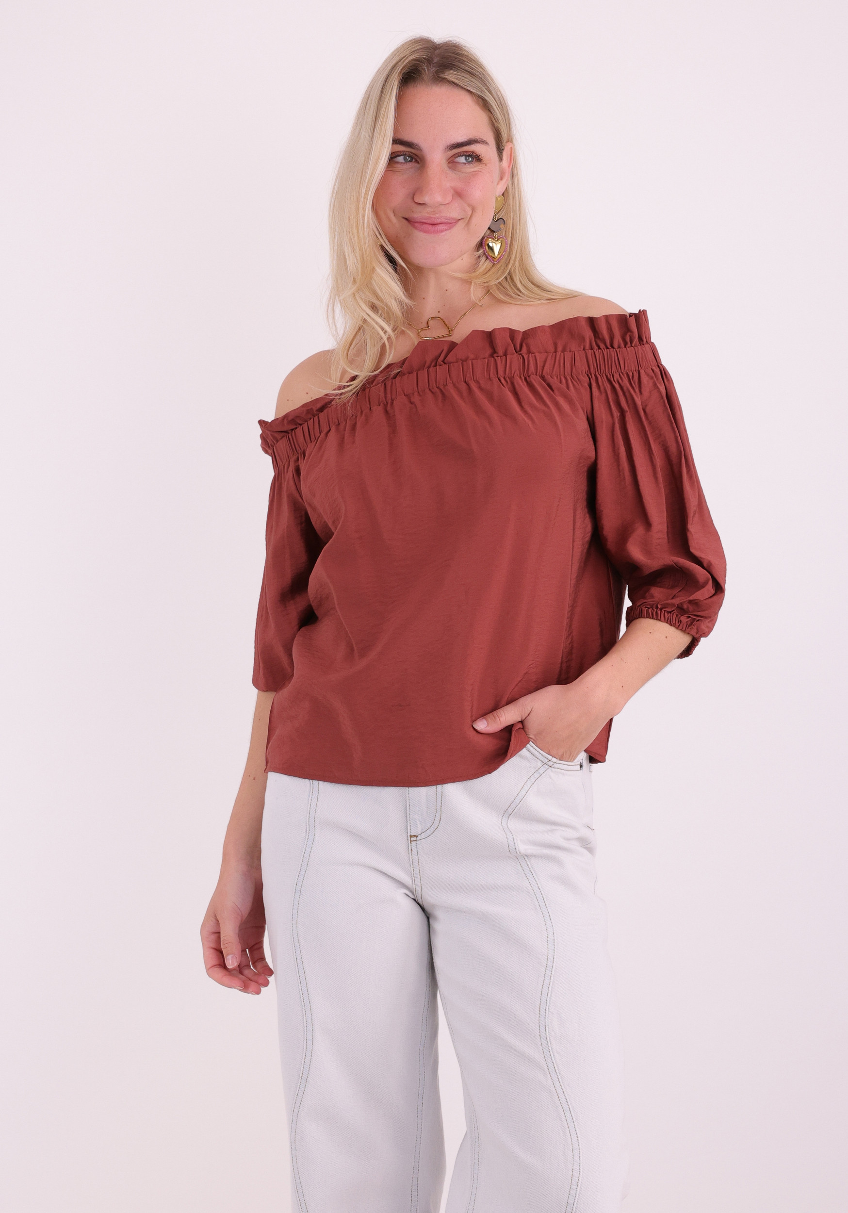 Kaffe Clothing Blouse Neema 10511632 Steenrood