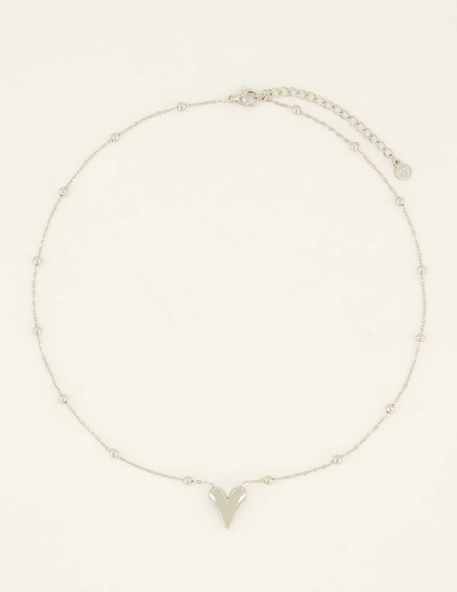 My Jewellery Ketting met hart MJ08822 Zilver