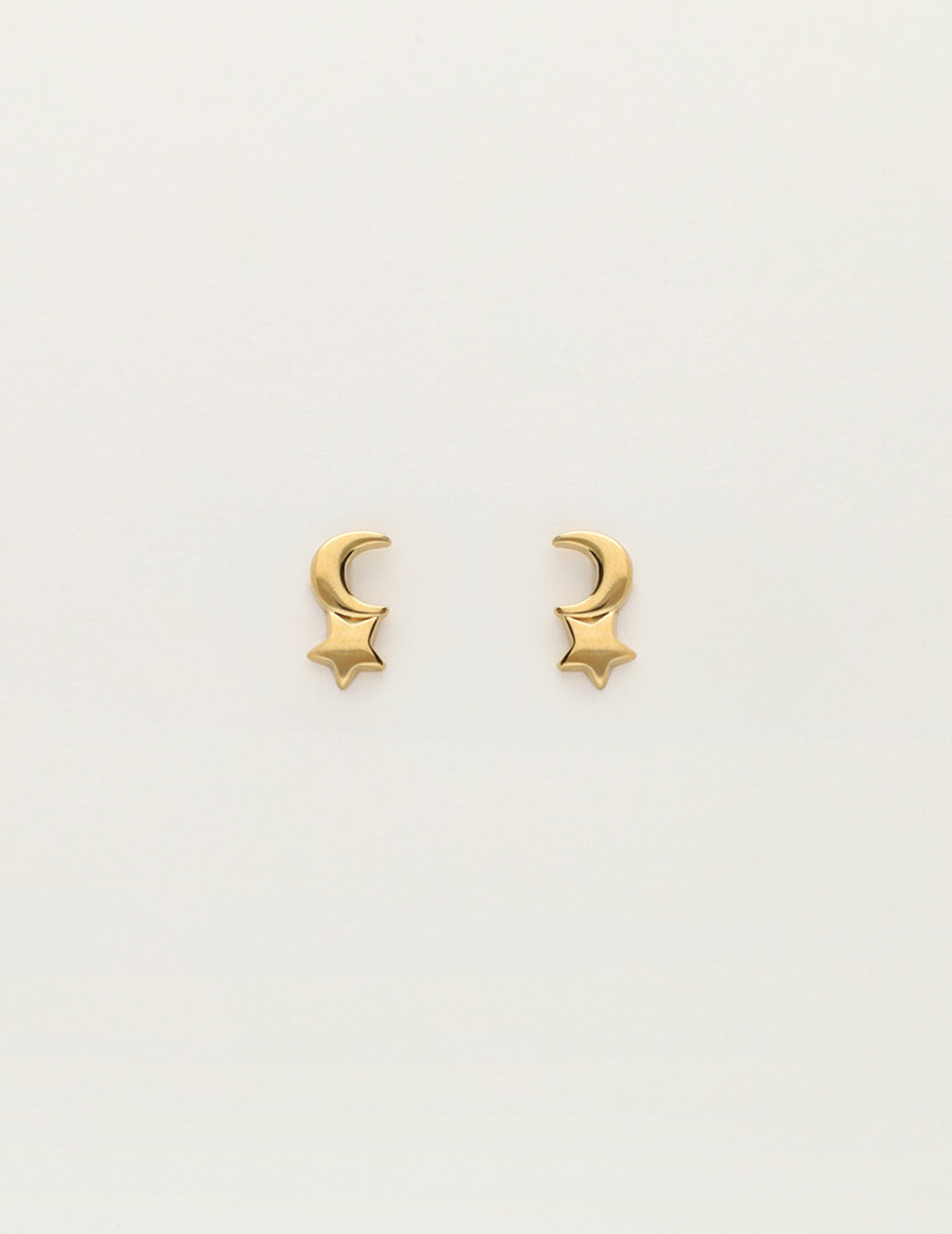 My Jewellery Studs met mini maan en ster MJ12107 Goud