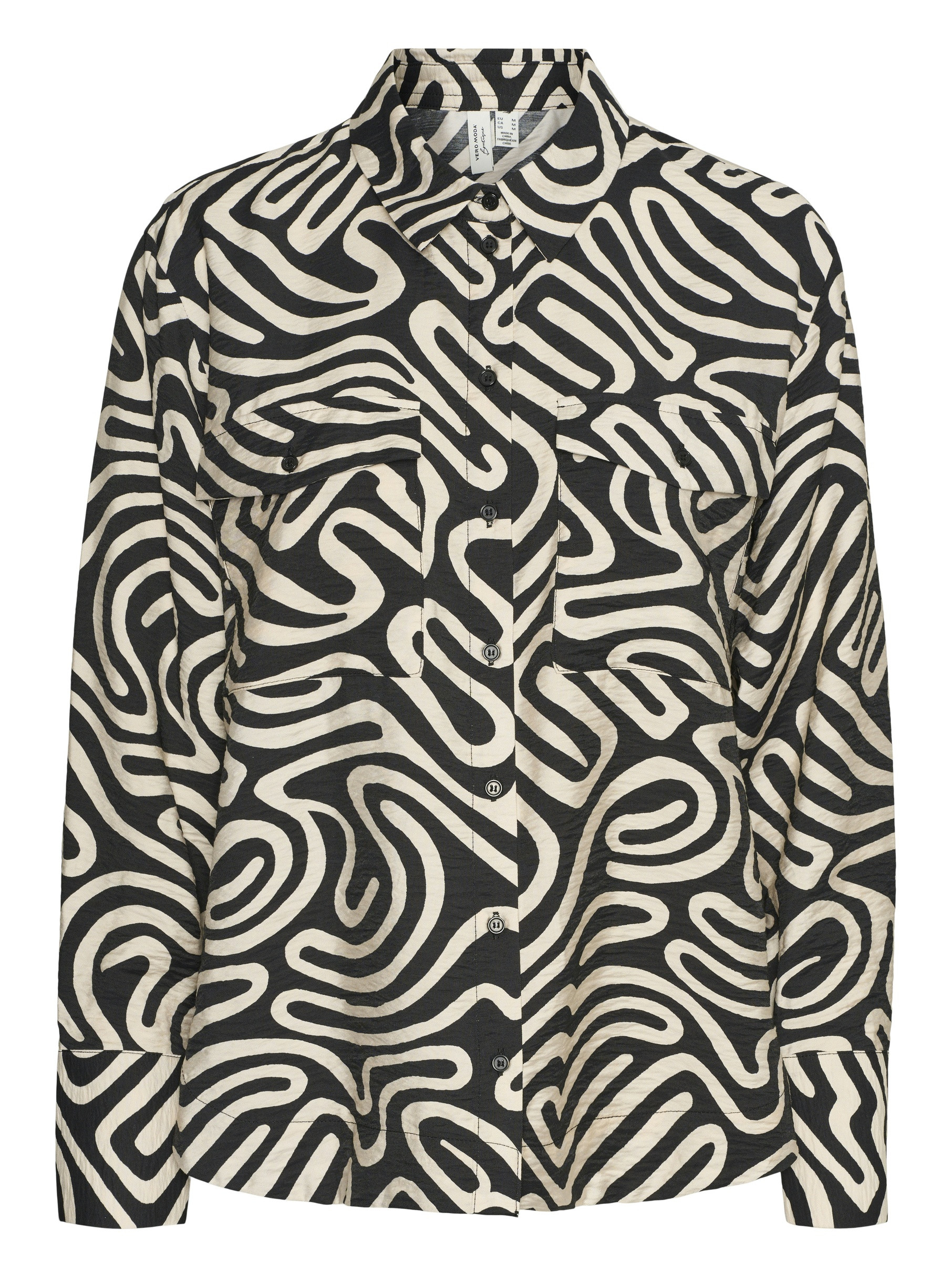 Vero moda Blouse Vigdis 10323265 Zwart