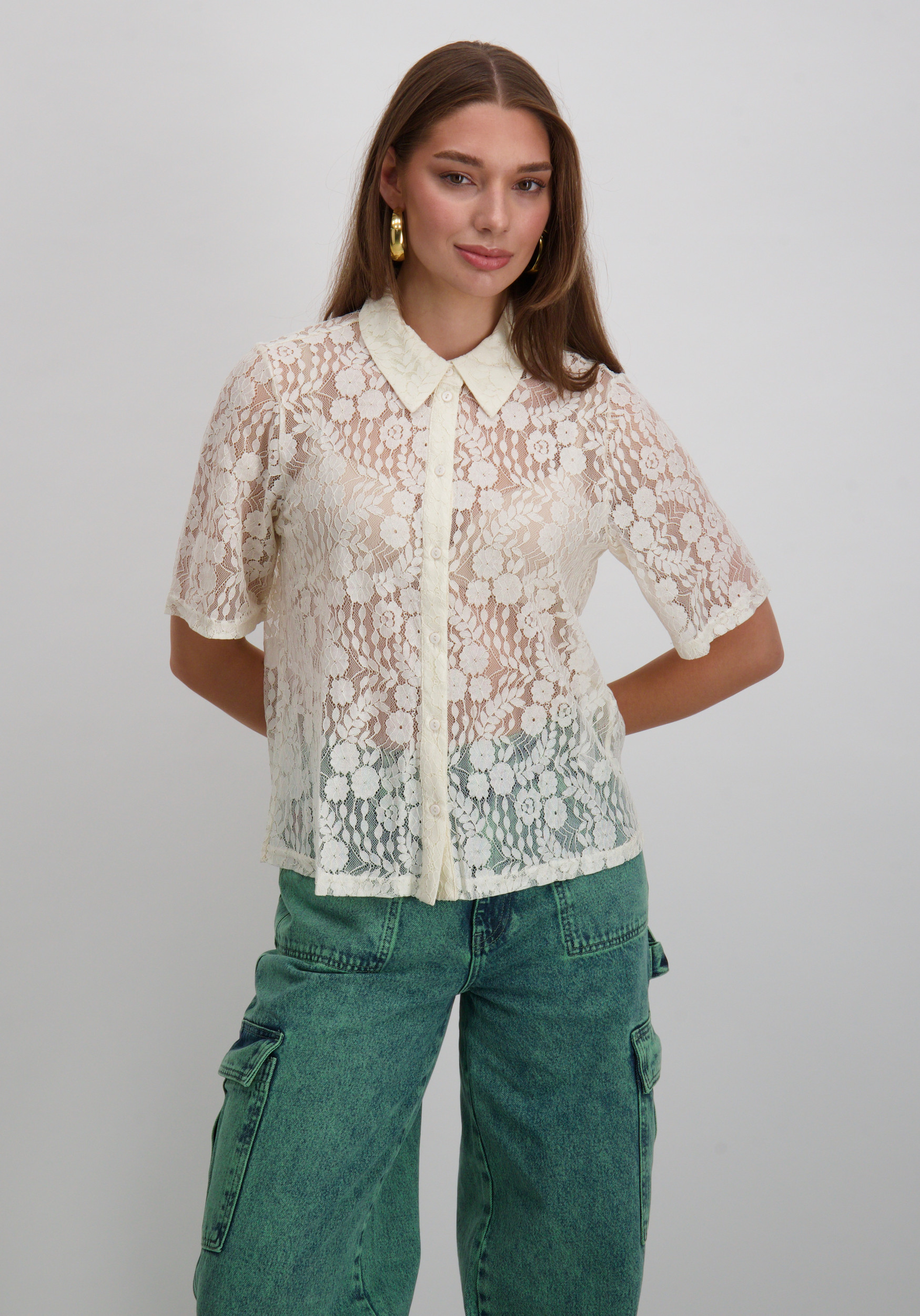 Vila Blouse Selly 14111250 Wolwit-ecru