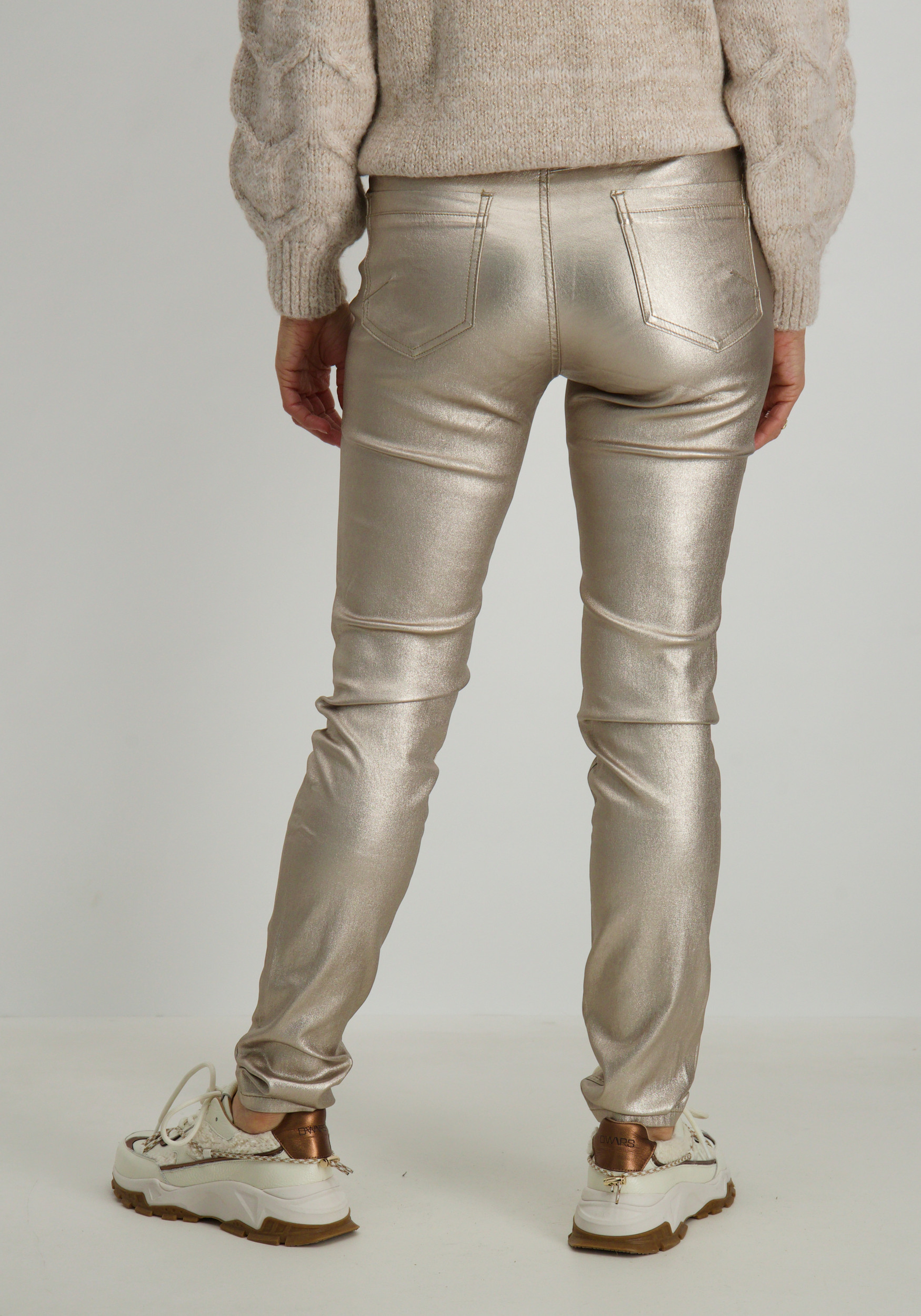 Geisha Jeans coated 41813-10 Goud
