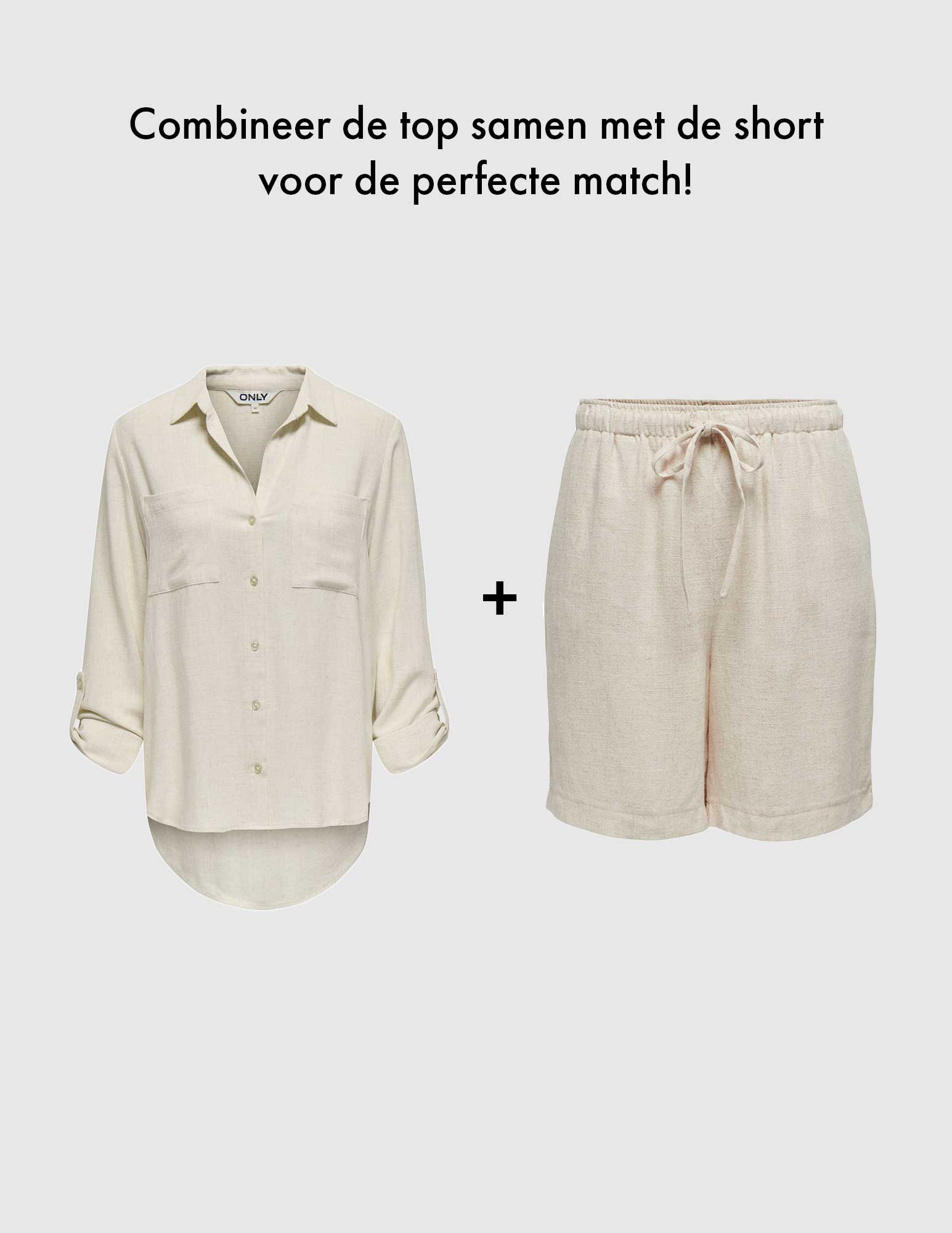 Only Short Siesta 15333032 Ecru