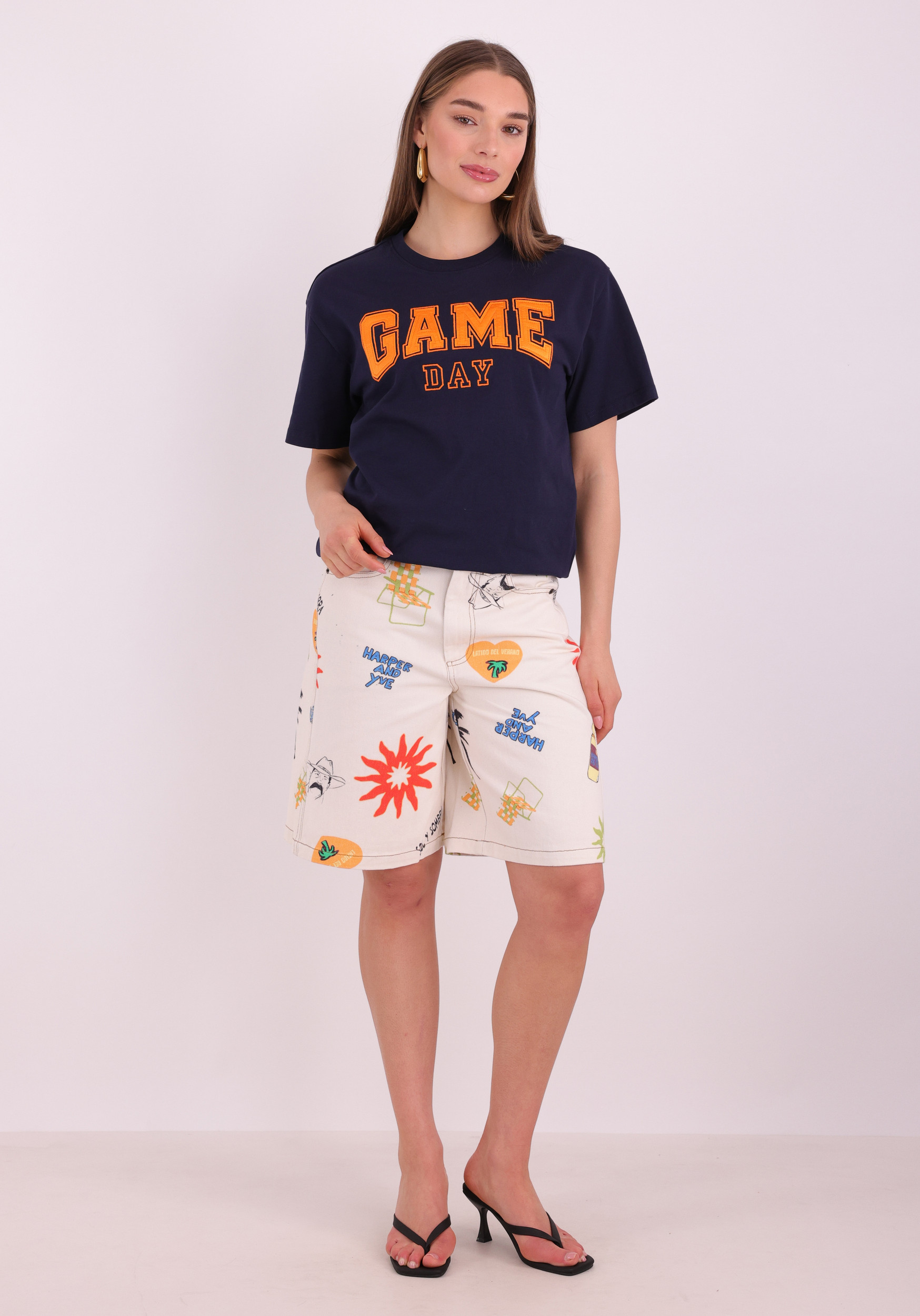 ONLY T-shirt Rikka 15364787 Donker blauw