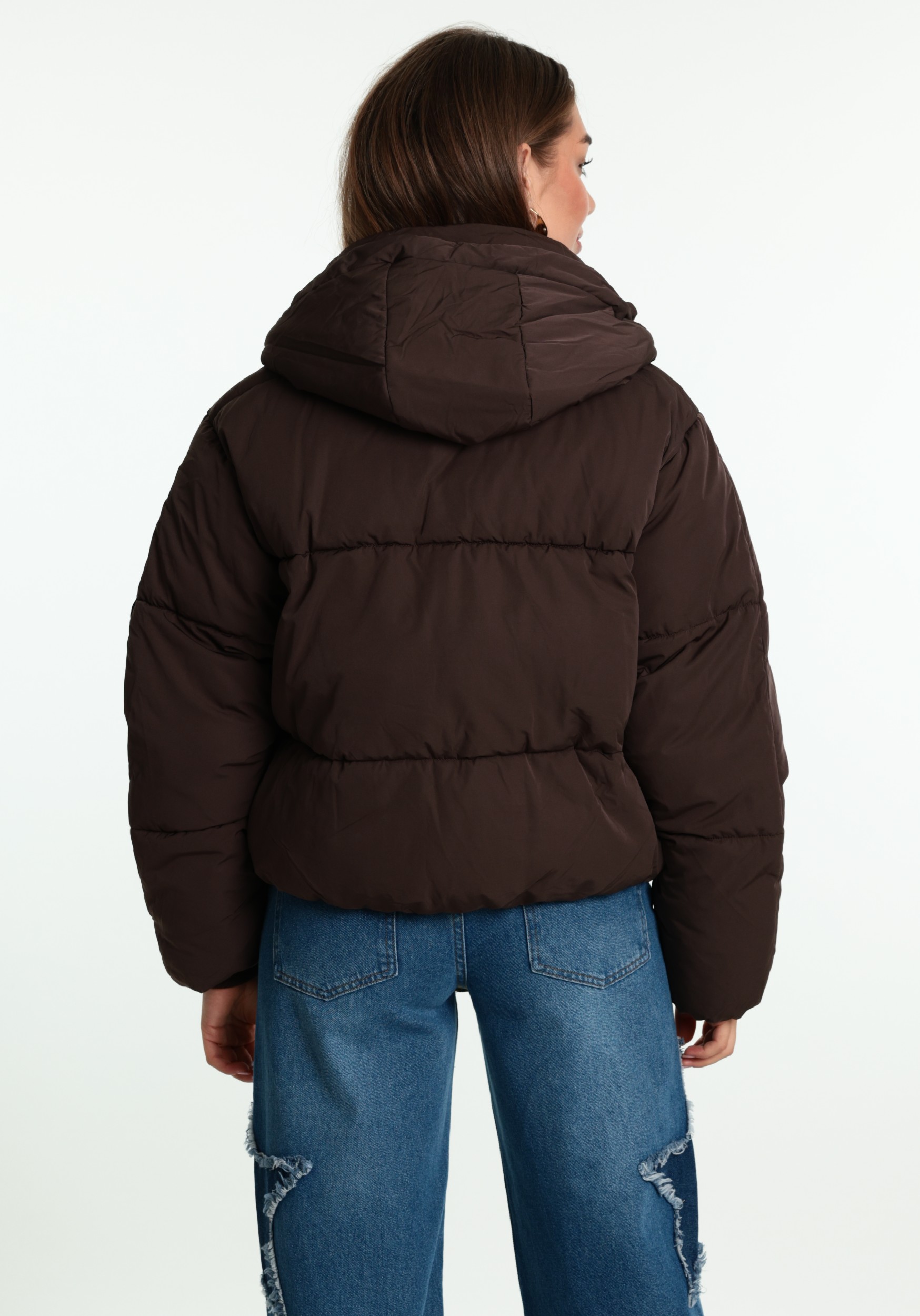 Harper & Yve Winterjas Ibby AW6N222 Donker bruin