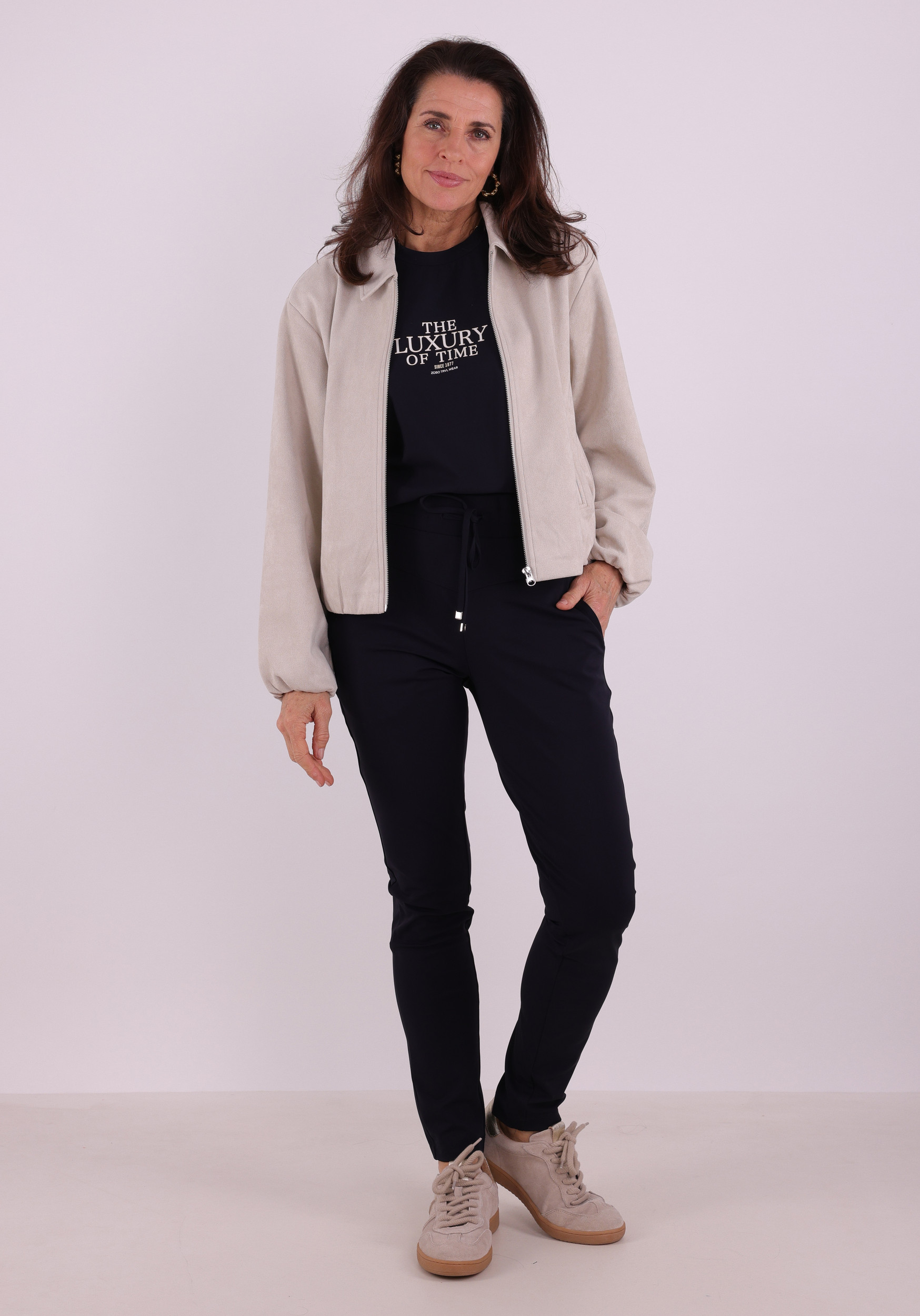 Zoso Broek Amber Donker blauw