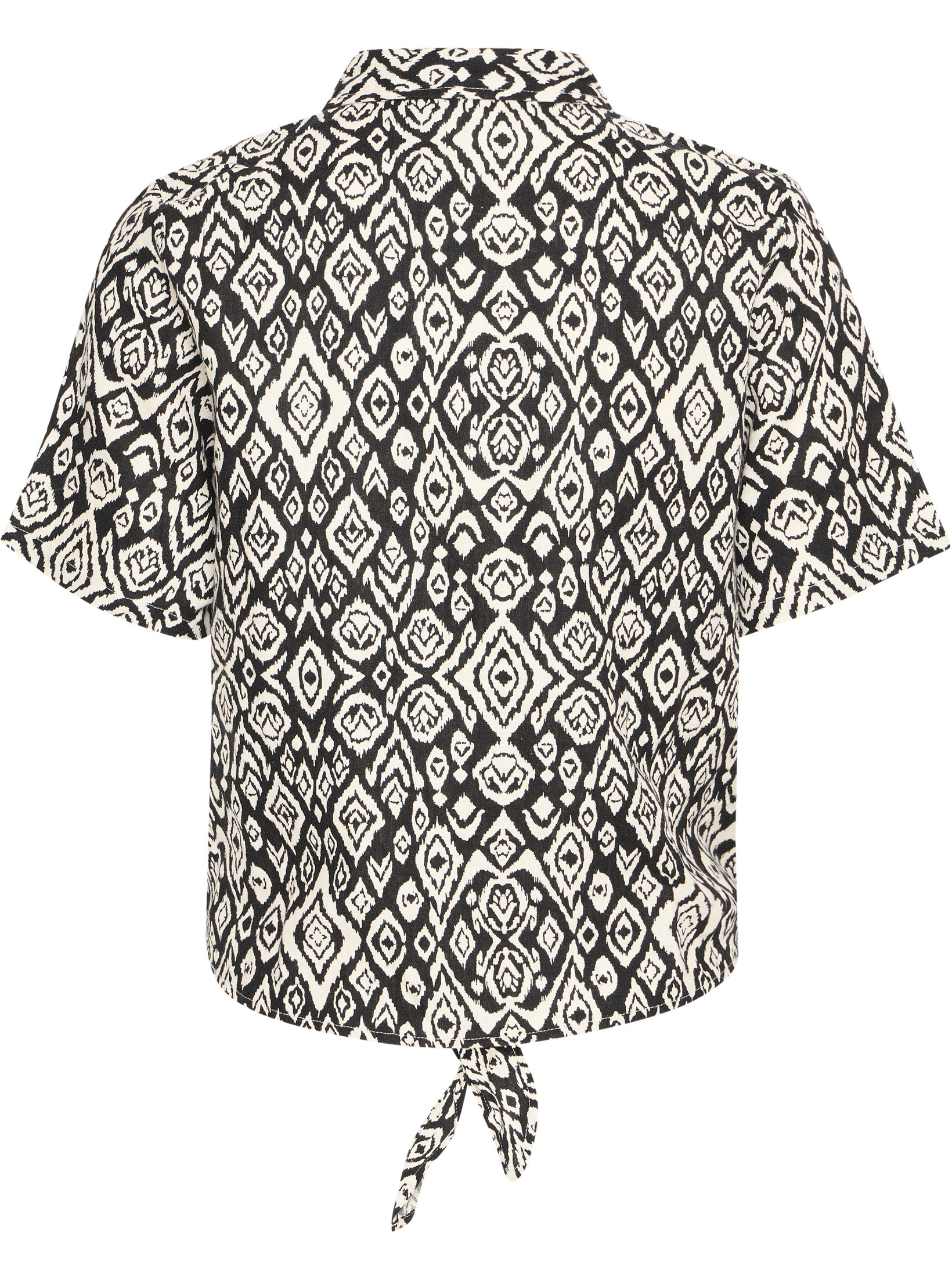 Ichi Blouse Linno 20122921 Zwart