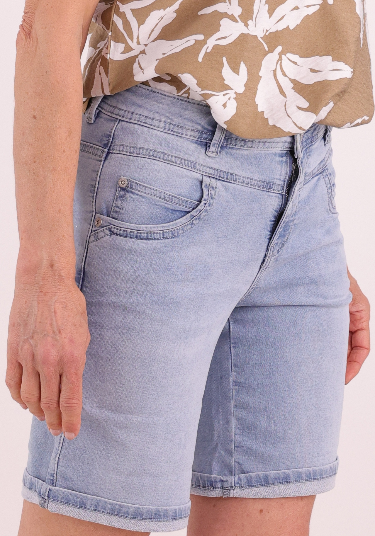 Red Button Short Relax SRB4931 Licht blauw