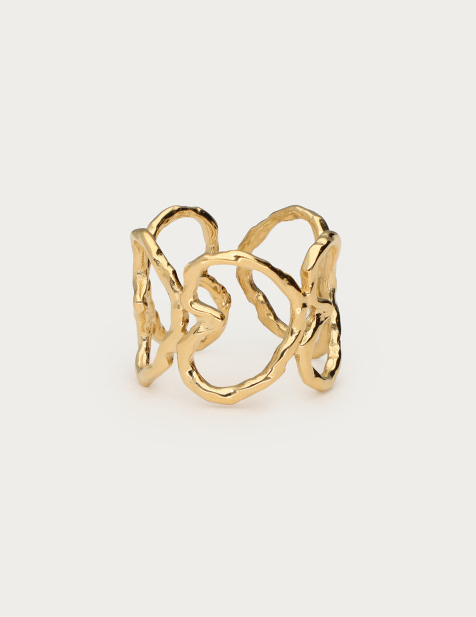 My Jewellery Bold statement ring hartjes MJ12562 Goud