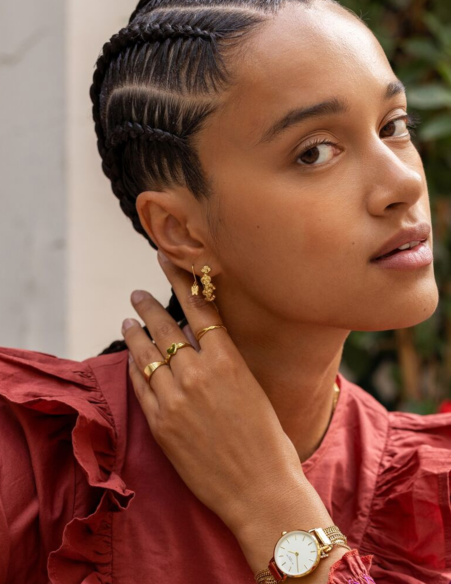 My Jewellery Vintage oorringen met rozen MJ11266 Zilver