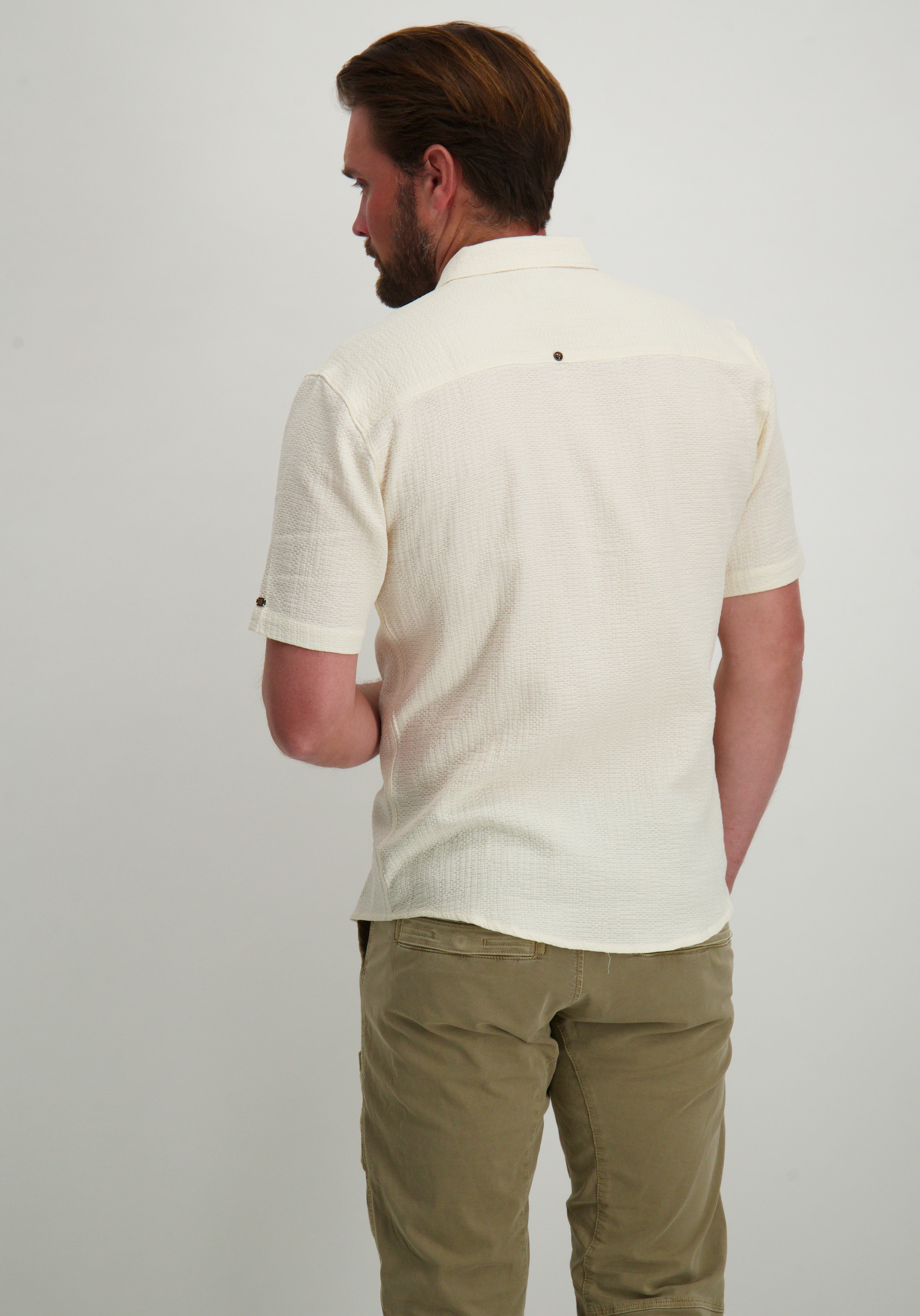 No Excess Overhemd korte mouw 27420302 Beige