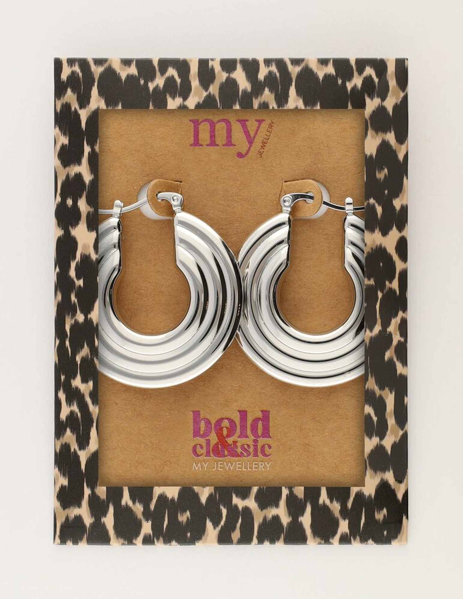 My Jewellery Bold oorringen met disc MJ11522 Zilver