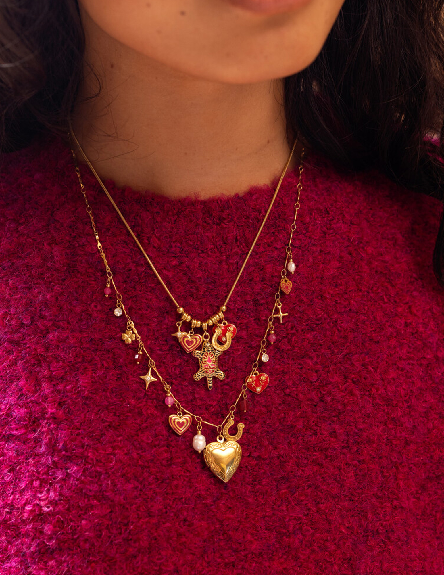 My Jewellery Mystic bedel ketting met luipaard MJ14194 Goud