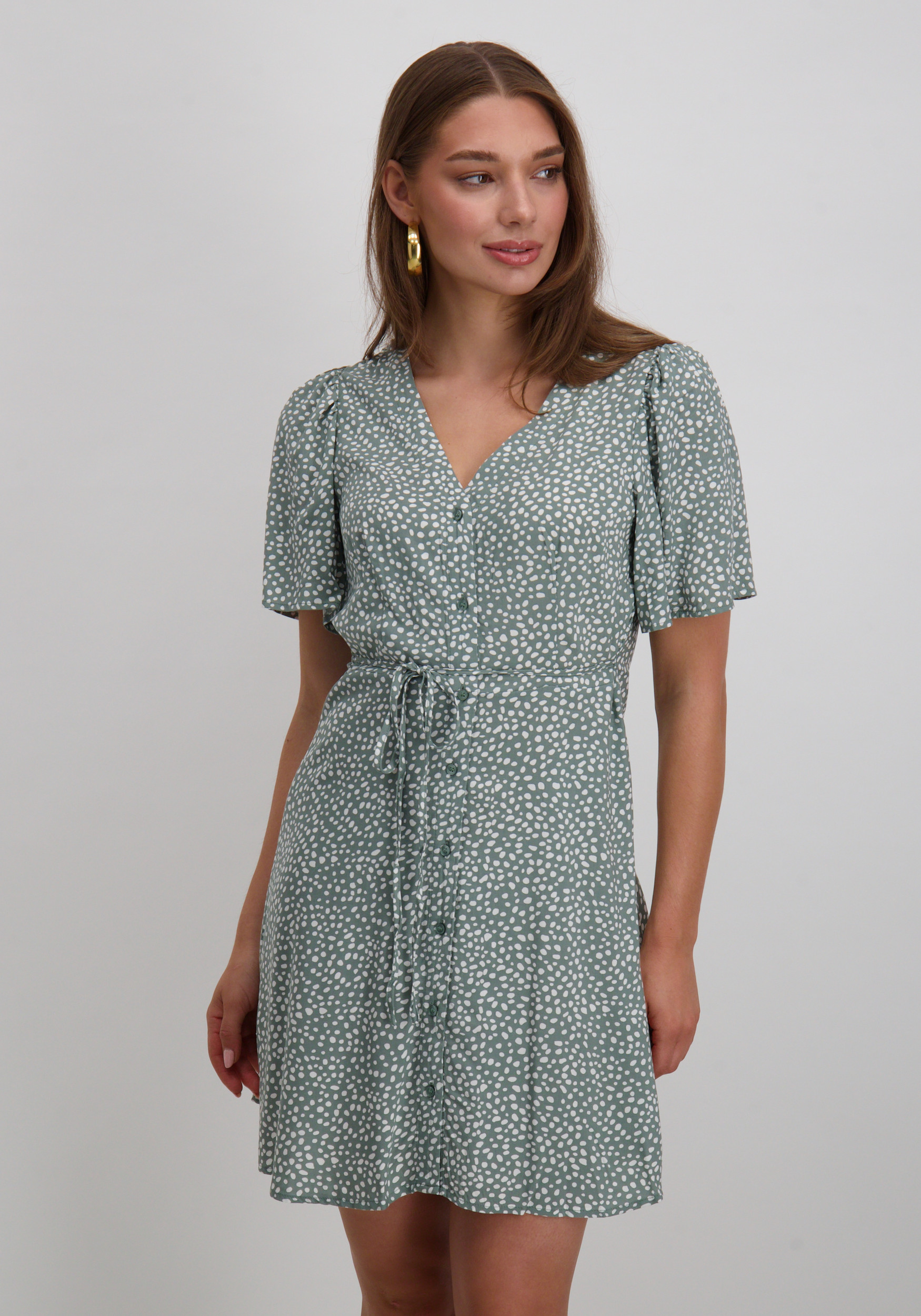 Vero moda Jurk Alba 10292845 Midden groen