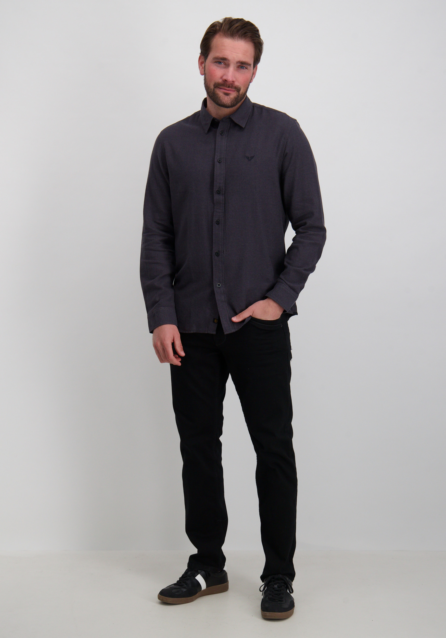 PME Legend Overhemd PSI2510202 Antraciet