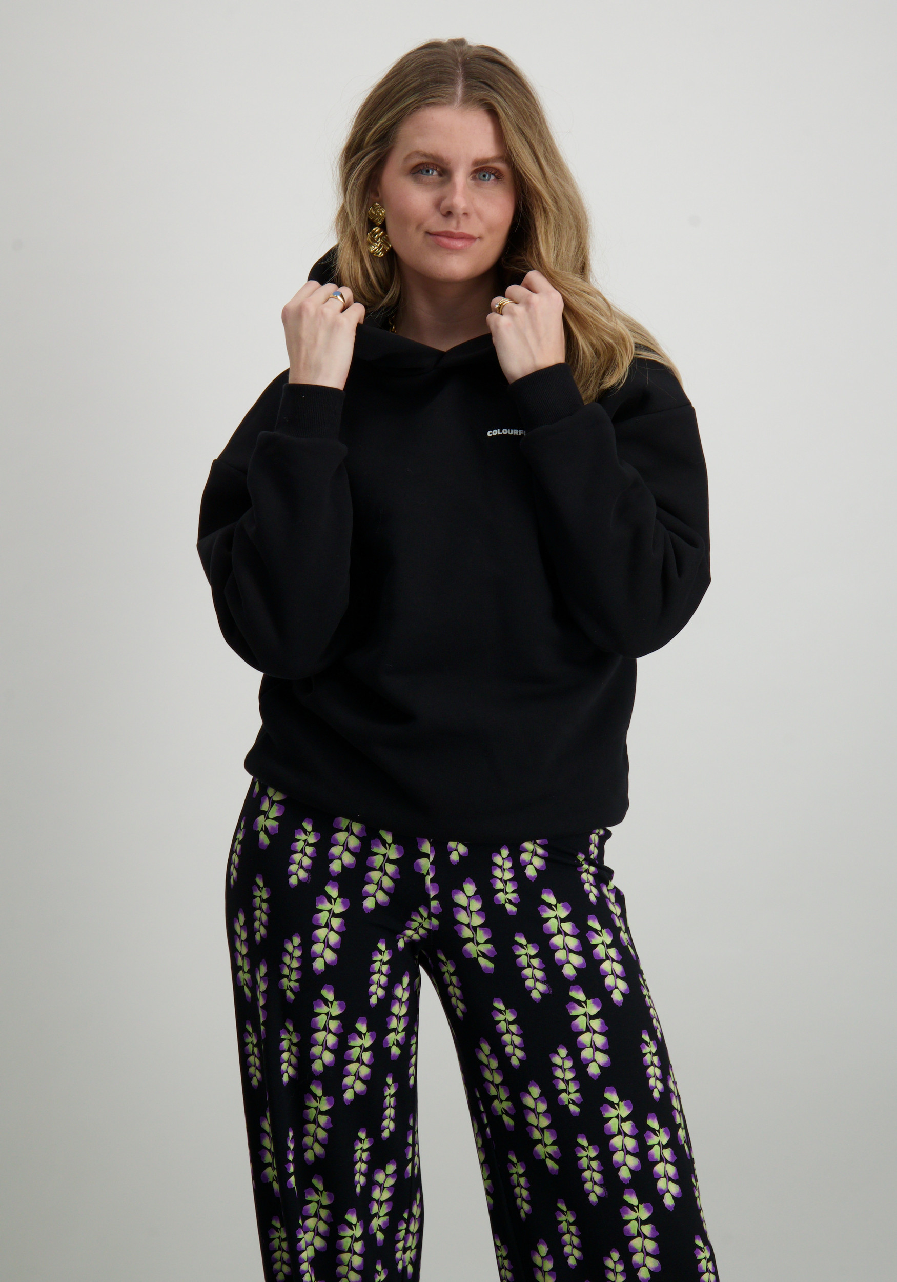 Colourful Rebel Hoodie State champ WH116277 Zwart