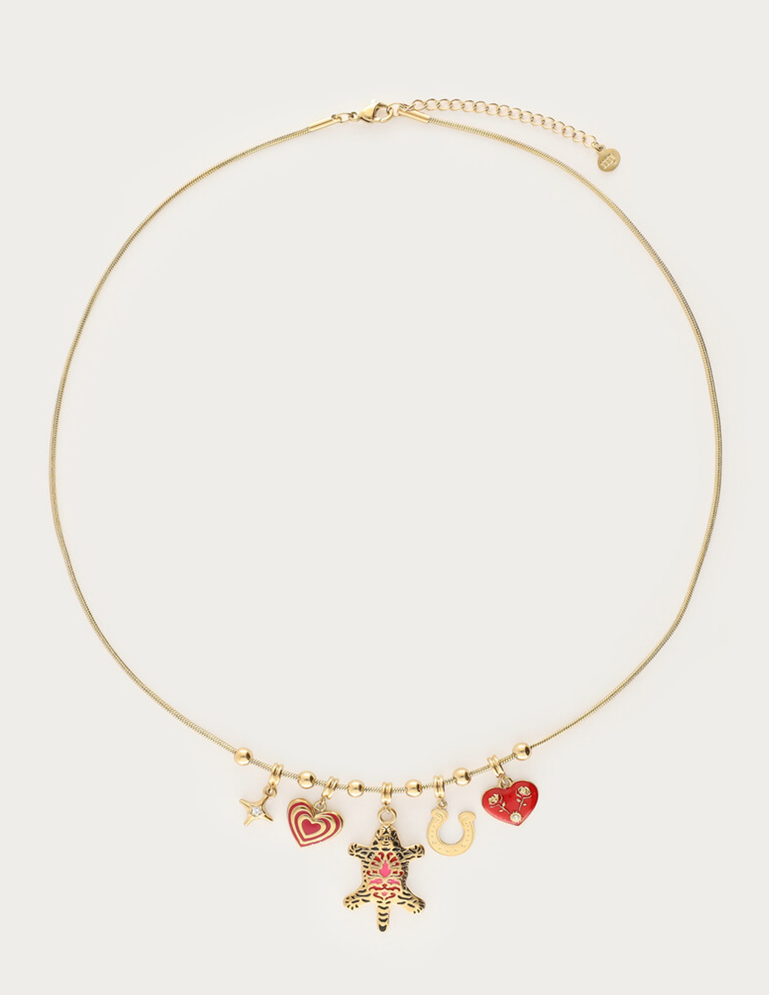 My Jewellery Mystic bedel ketting met luipaard MJ14194 Goud