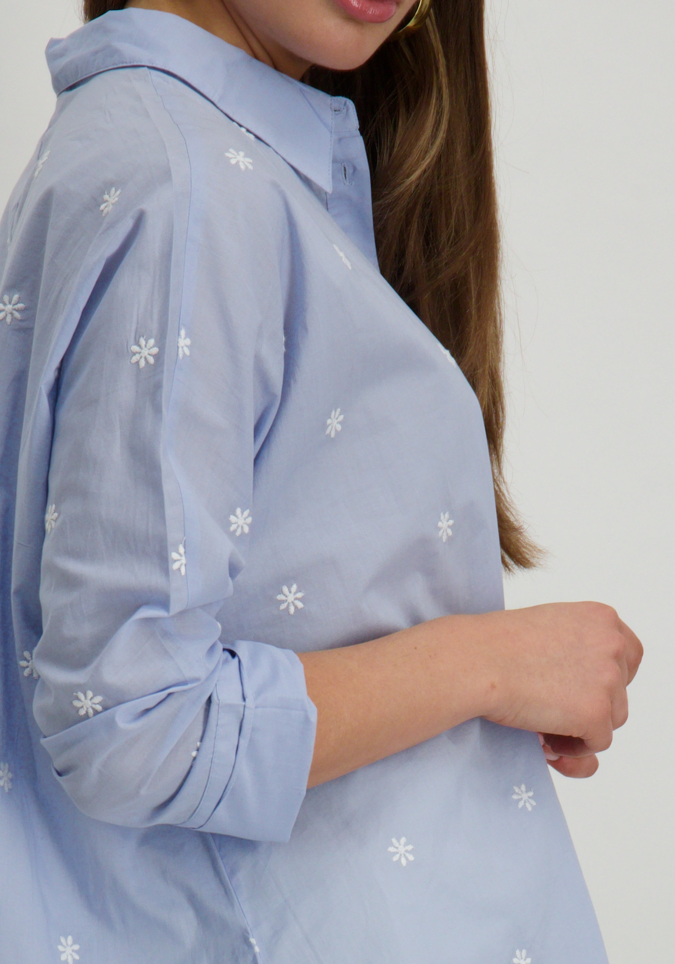 Only Blouse New lina grace 15283743 Licht blauw