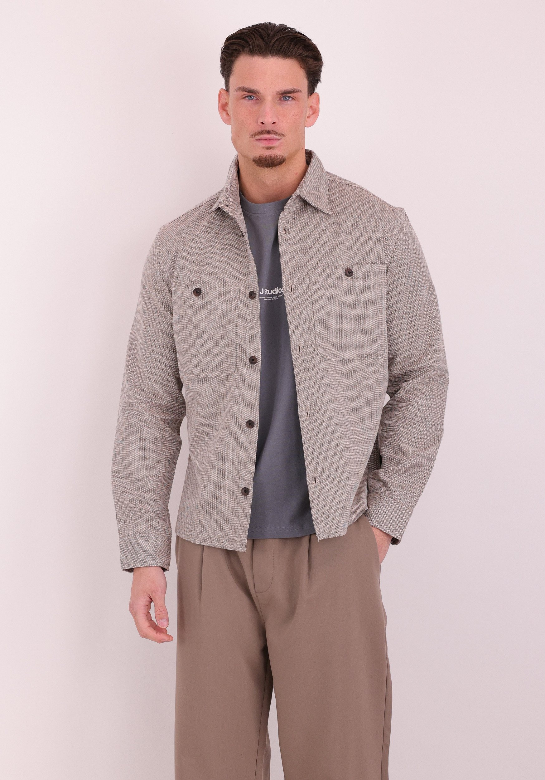 JACK & JONES Overshirt Rayle 12291955 Zand
