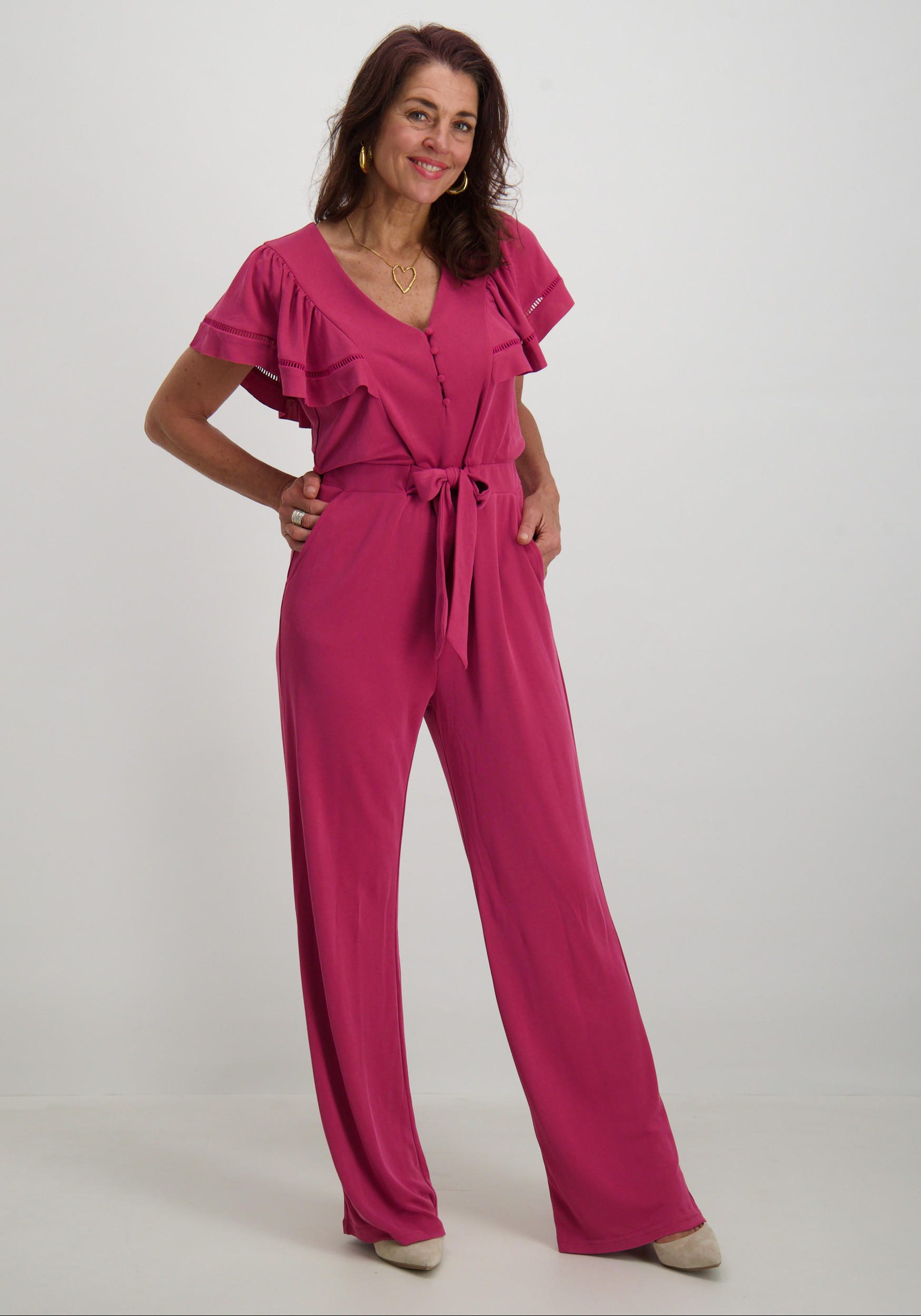 Aaiko BV Jumpsuit HALINA Donker rose